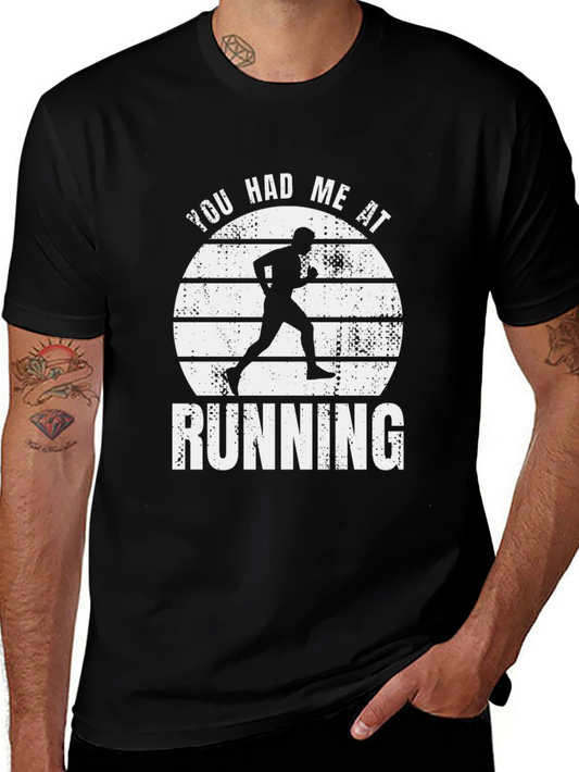 You Had Me At Running Graphic Tee