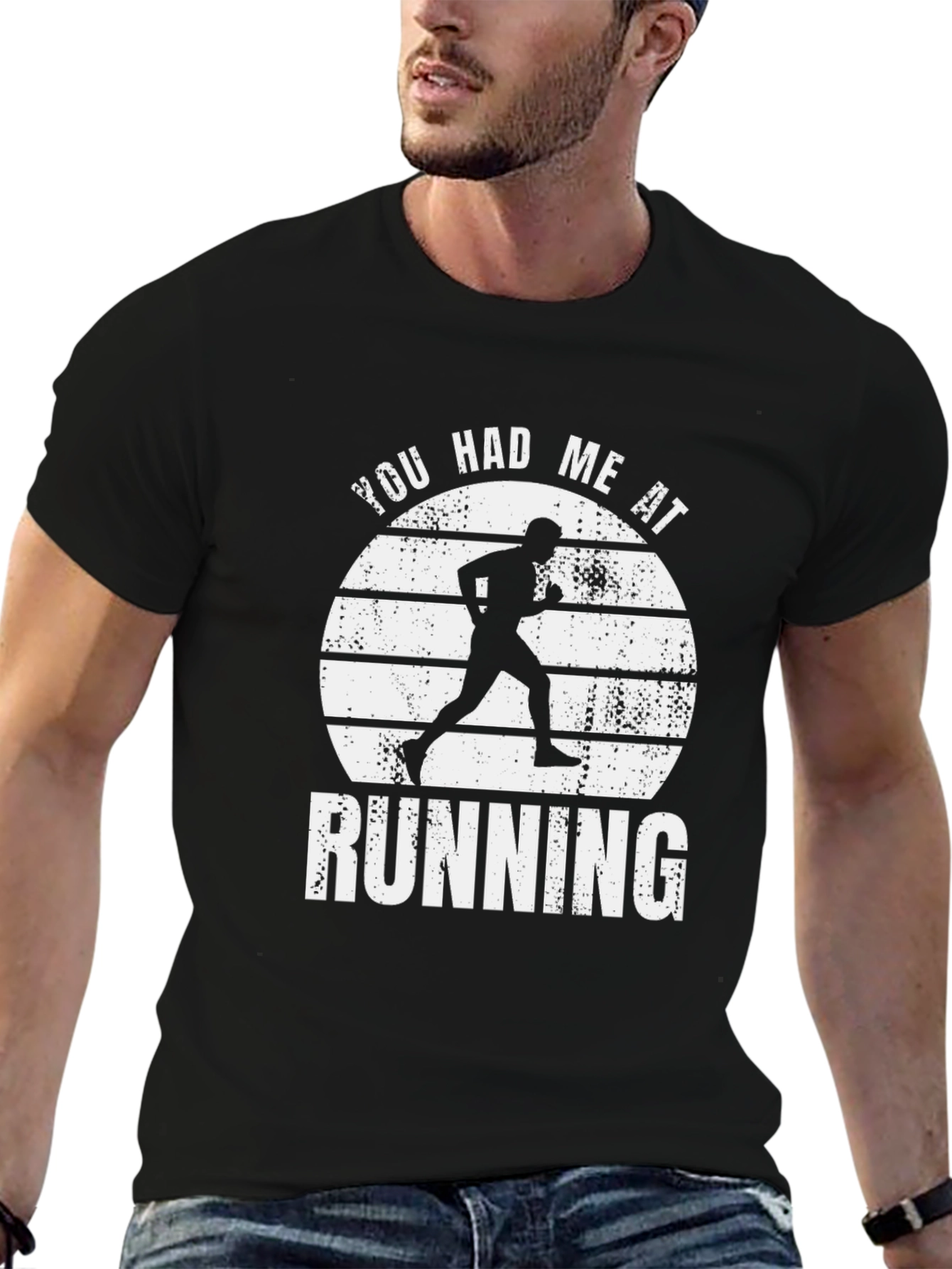 You Had Me At Running Graphic Tee