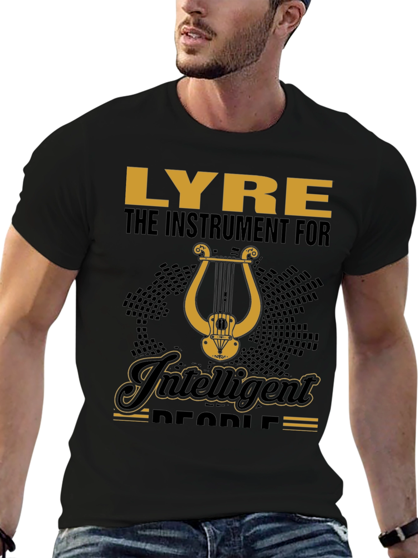 Lyre Instrument for Intelligent People T-Shirt