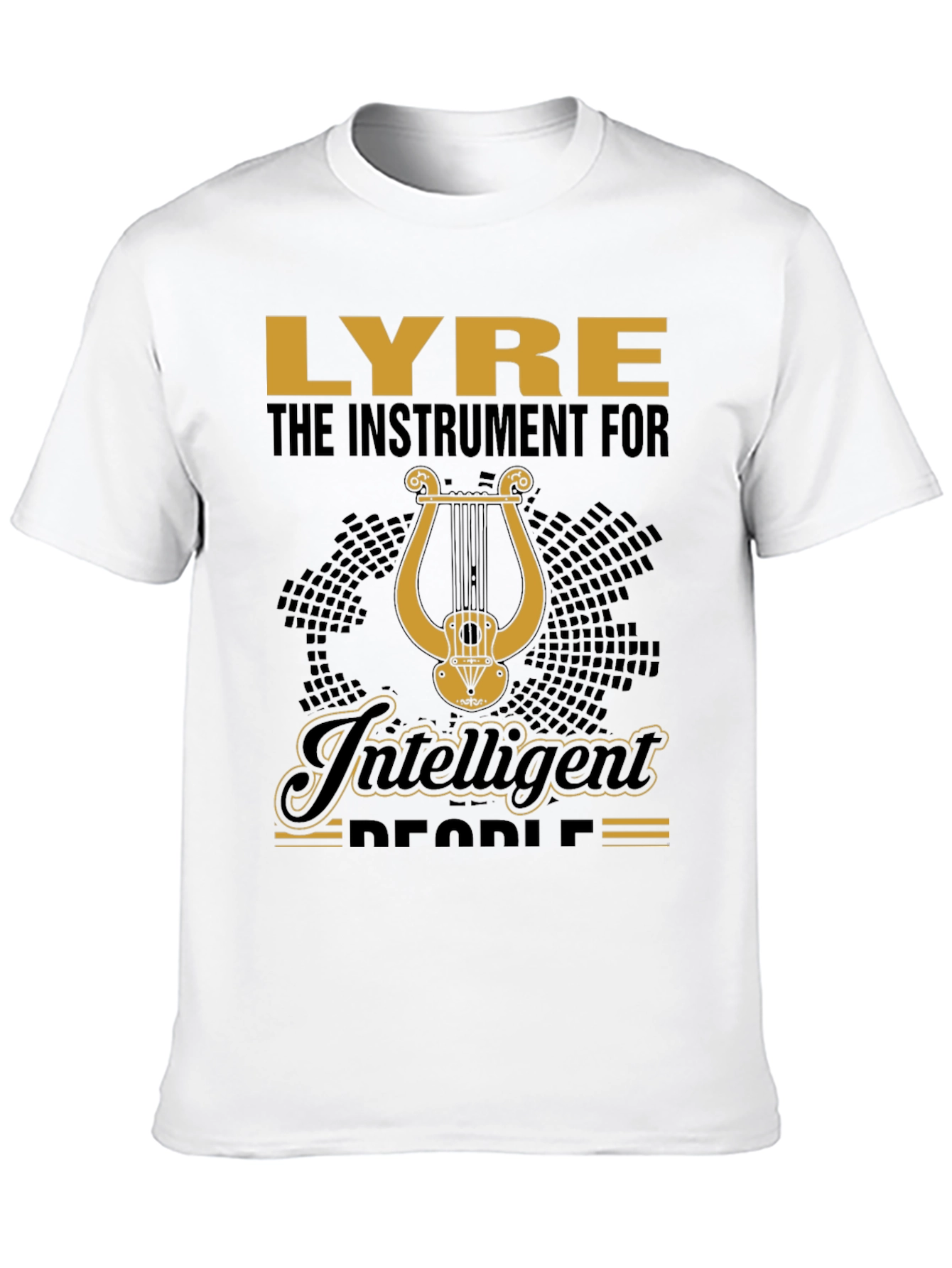 Lyre Instrument for Intelligent People T-Shirt