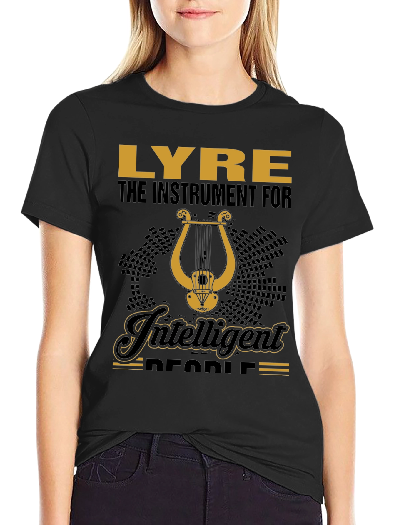 Lyre Instrument for Intelligent People T-Shirt