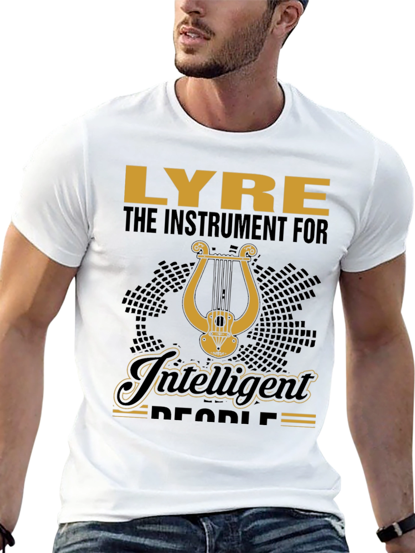 Lyre Instrument for Intelligent People T-Shirt