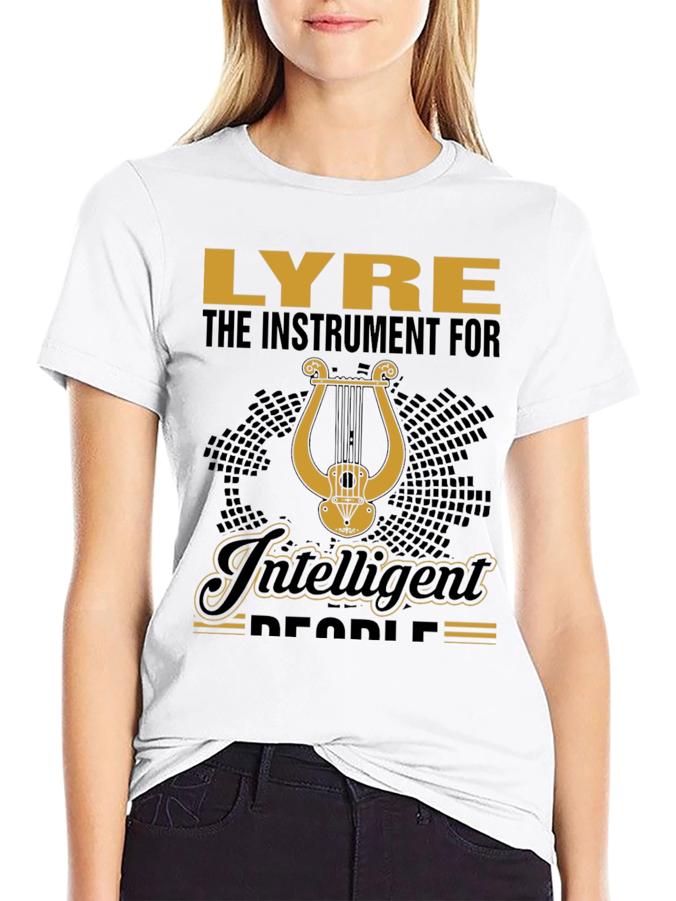 Lyre Instrument for Intelligent People T-Shirt