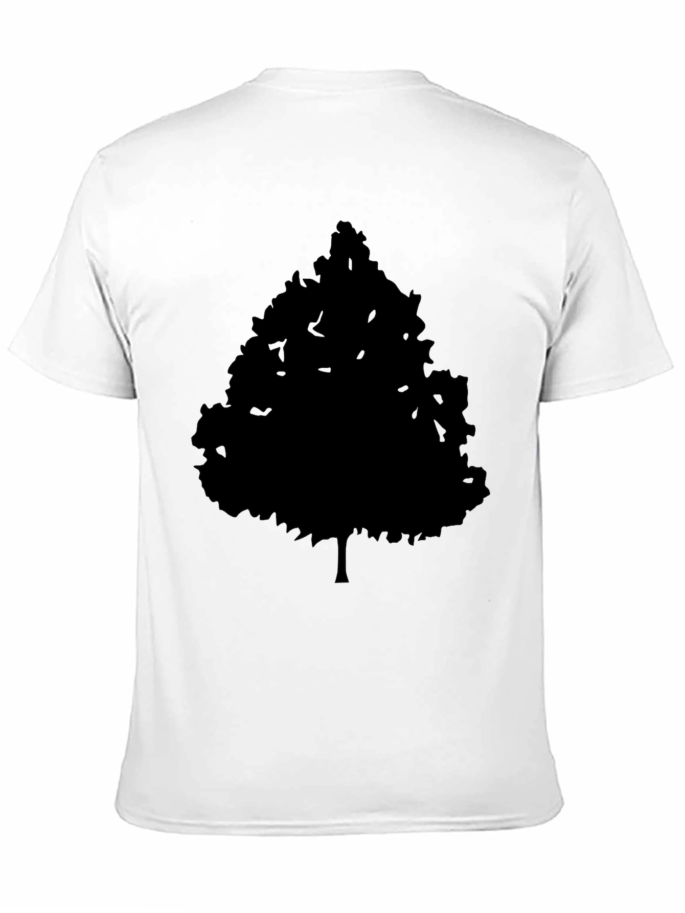 Mens Black Tree Graphic Tee - Nature Inspired Style