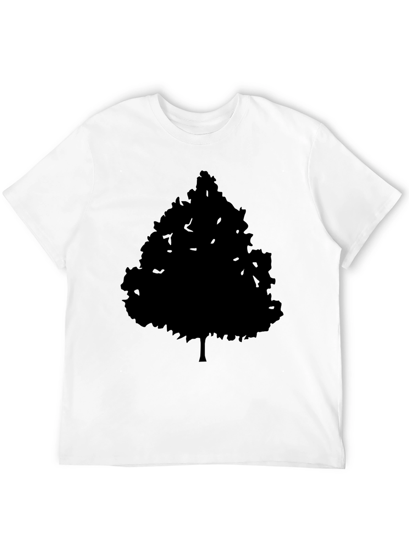 Mens Black Tree Graphic Tee - Nature Inspired Style