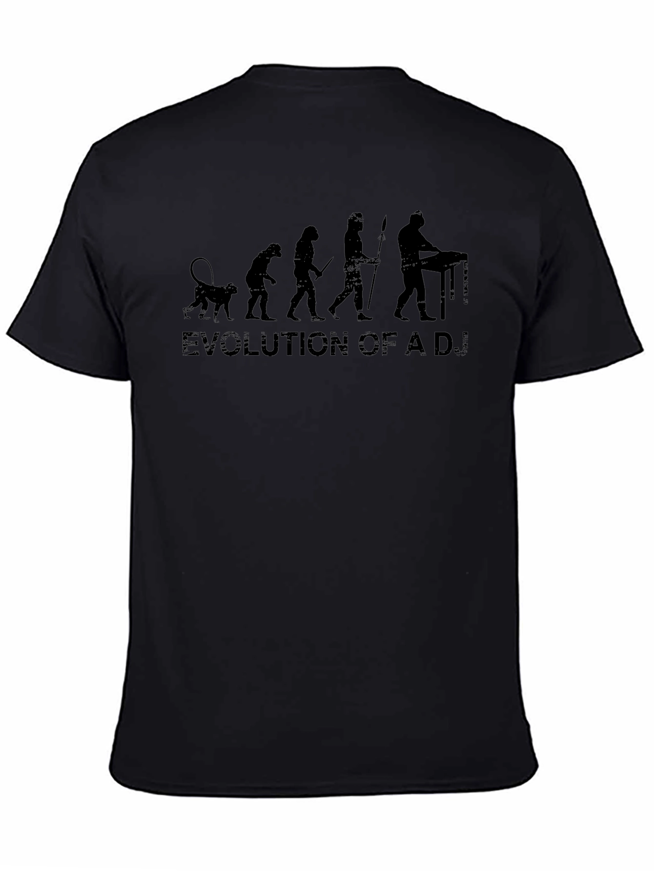 Evolution of a DJ Black T-Shirt