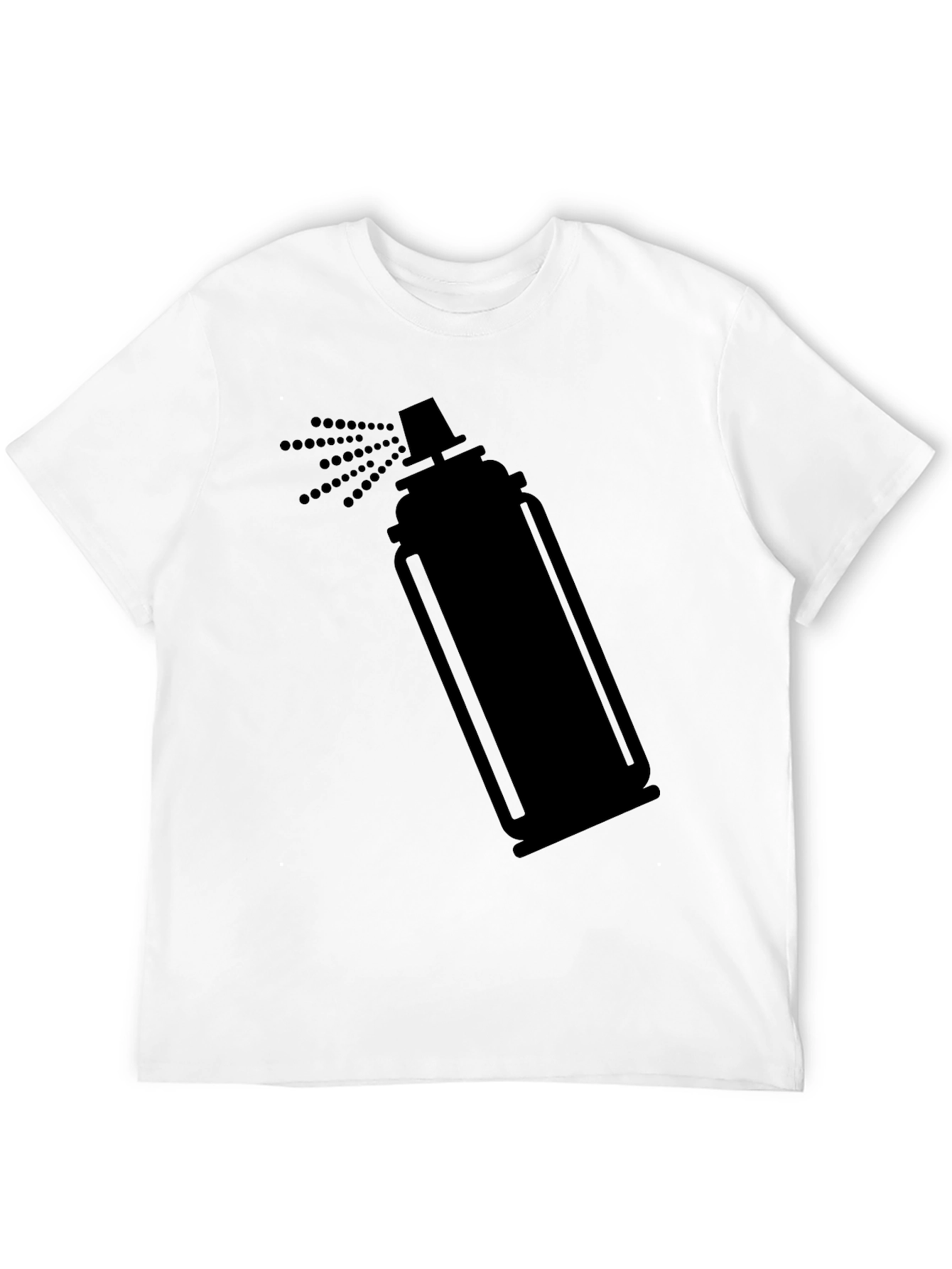 Spray Paint Can Graphic Tee - Cool Design