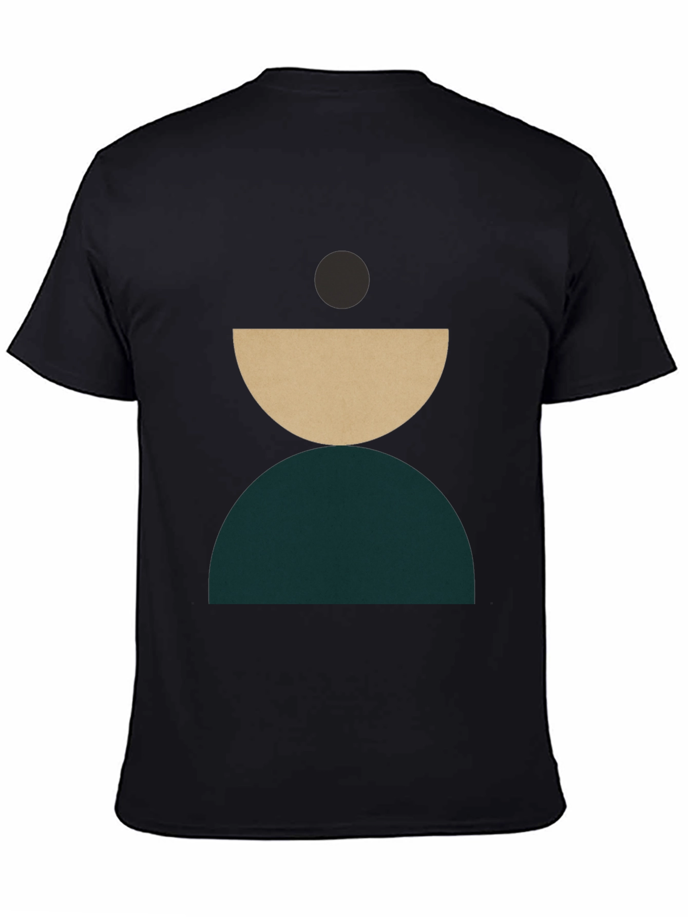 Modern Geometric Graphic T-Shirt - Stylish Crew Neck Tee