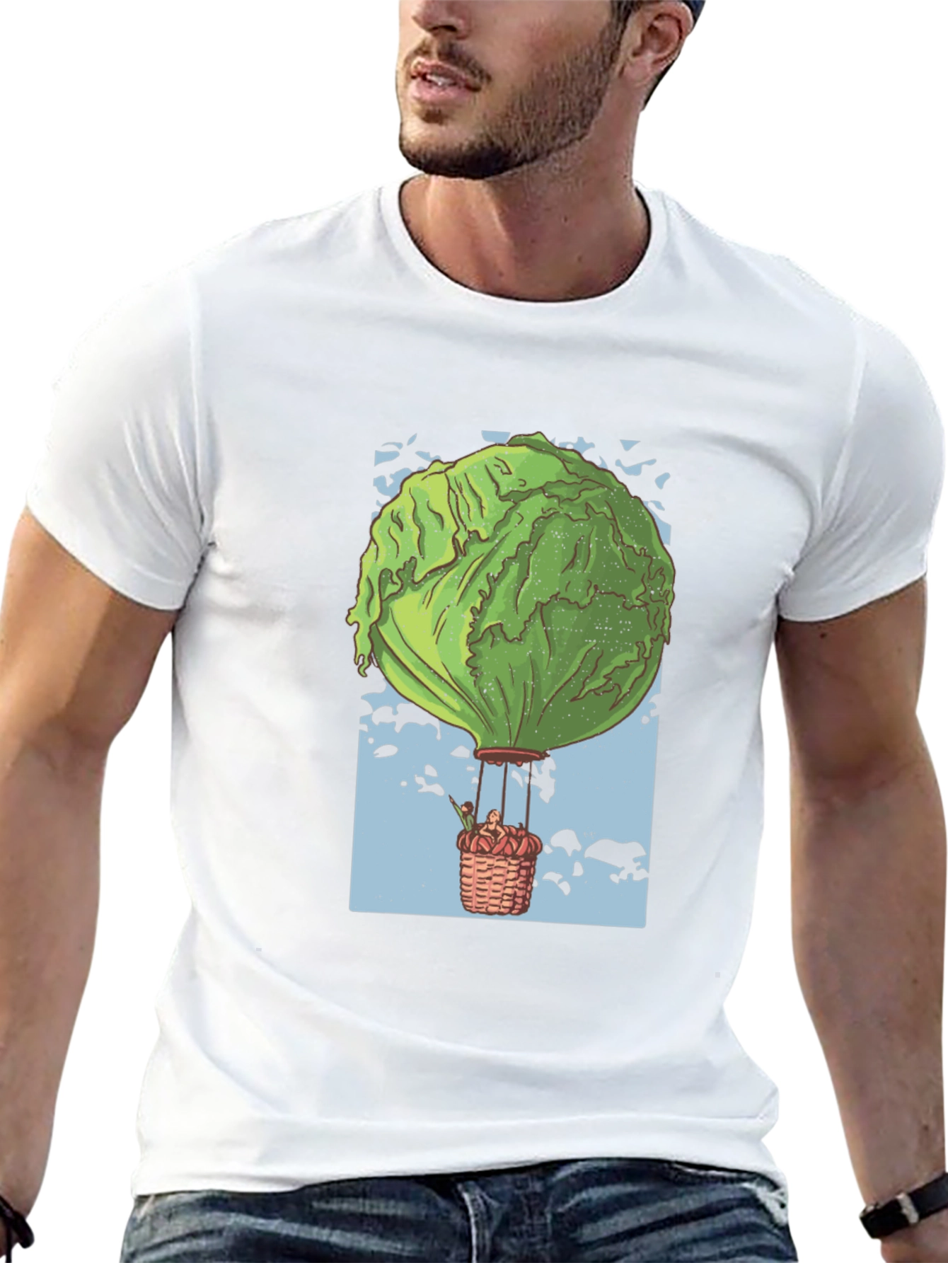 Lettuce Balloon T-Shirt - Unique Graphic Tee