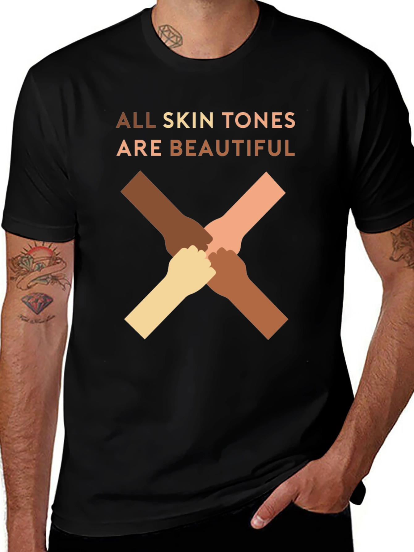 All Skin Tones Are Beautiful T-Shirt