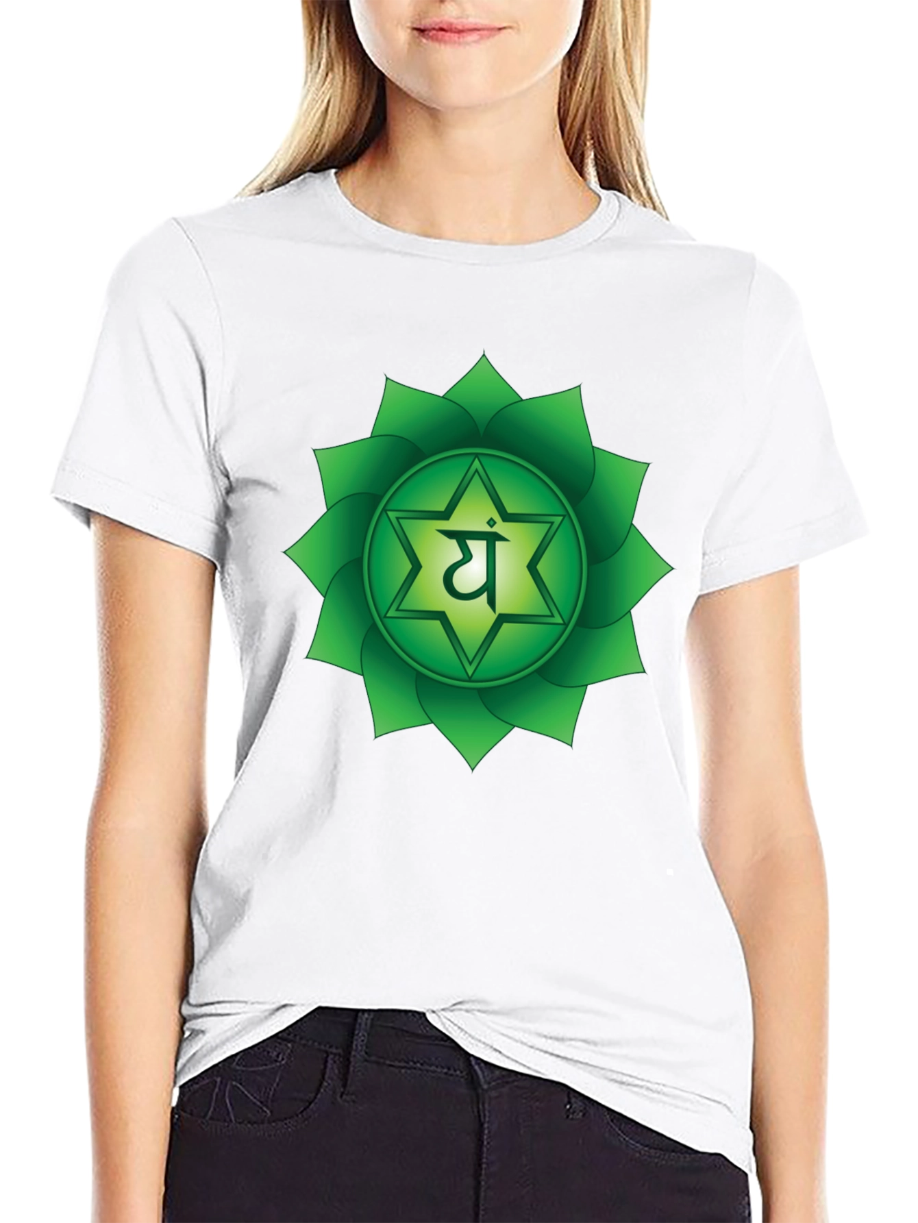 Heart Chakra Symbol T-Shirt - Balance & Harmony
