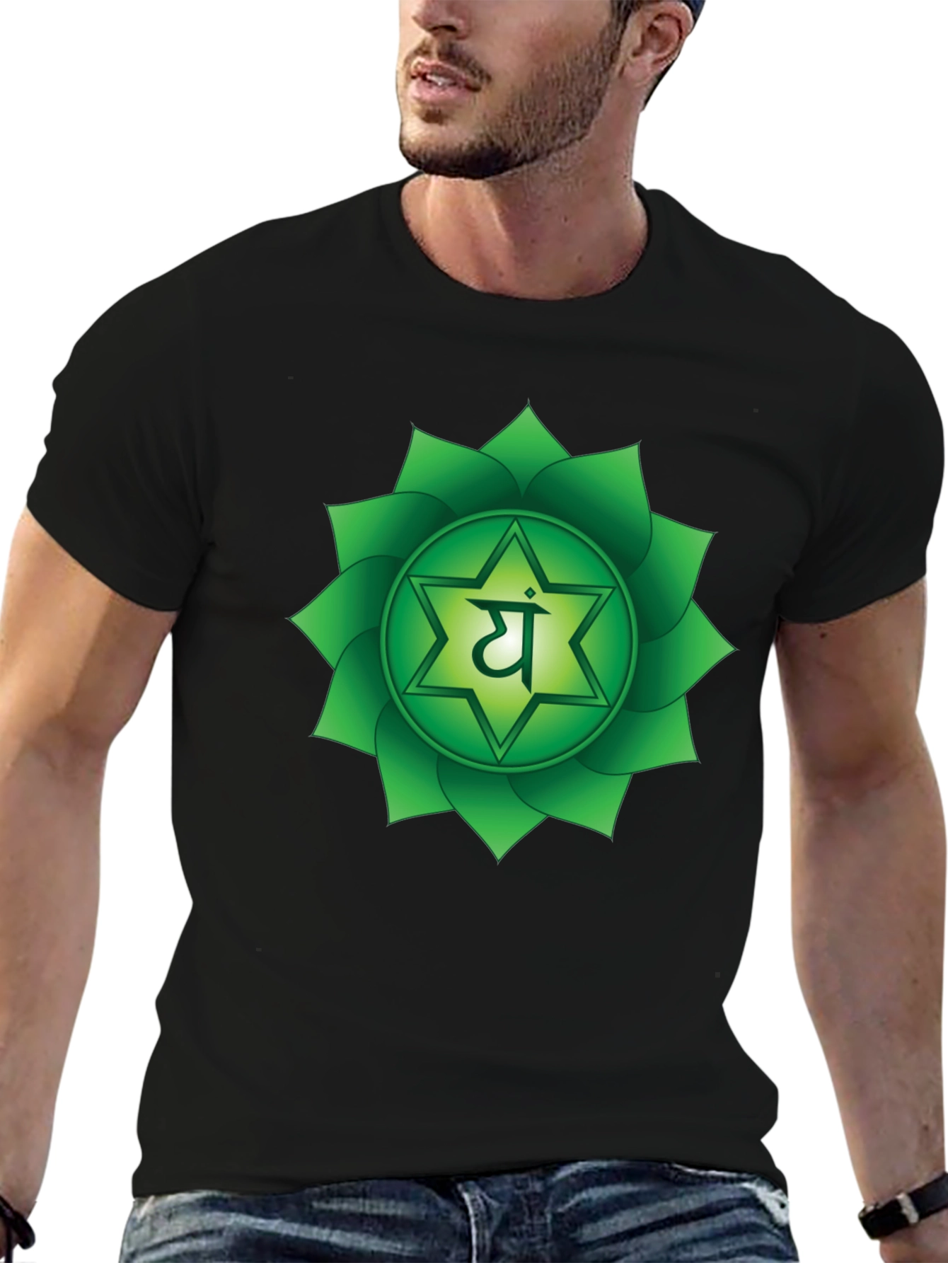 Heart Chakra Symbol T-Shirt - Balance & Harmony