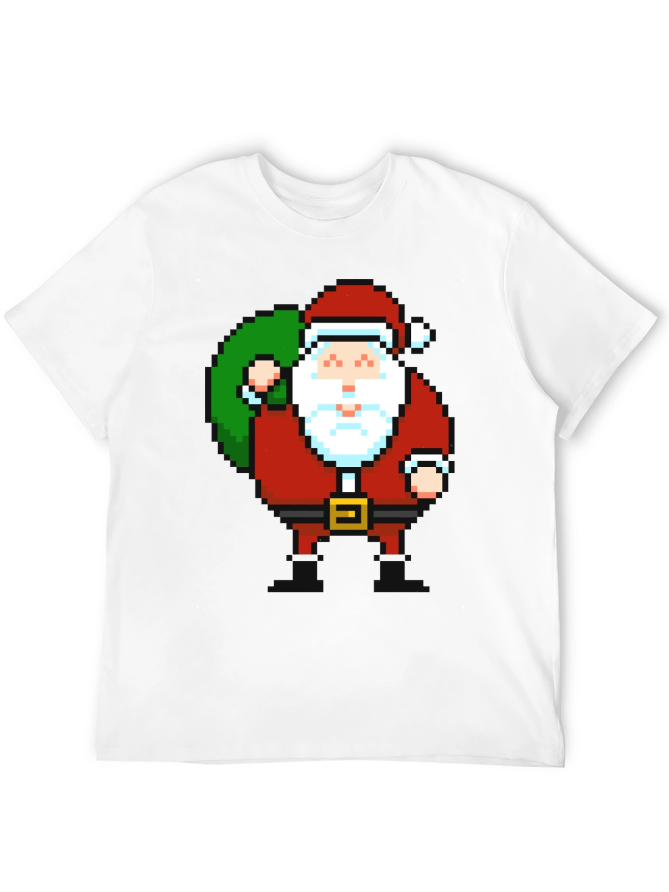 Pixel Santa Graphic Tee - Holiday Cheer