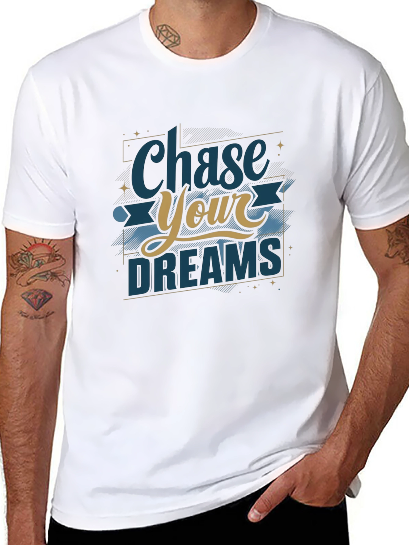 Chase Your Dreams Graphic T-Shirt - Motivational Tee