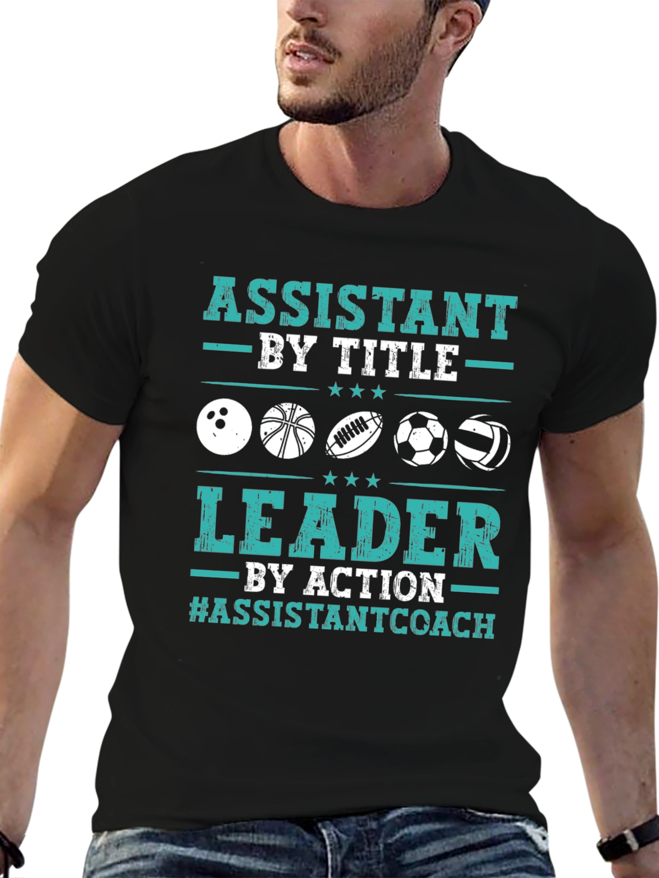 Assistant Coach Sports Graphic T-Shirt