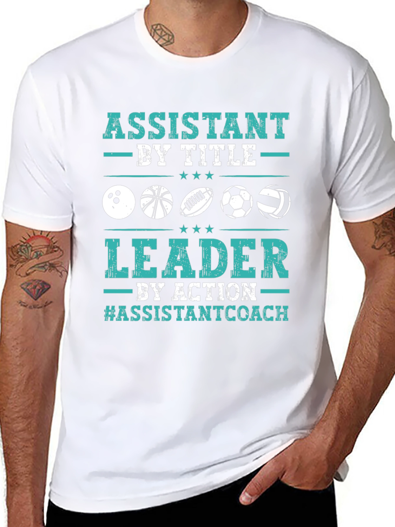 Assistant Coach Sports Graphic T-Shirt