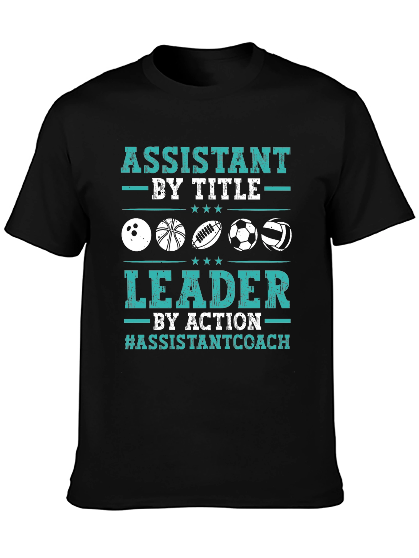 Assistant Coach Sports Graphic T-Shirt