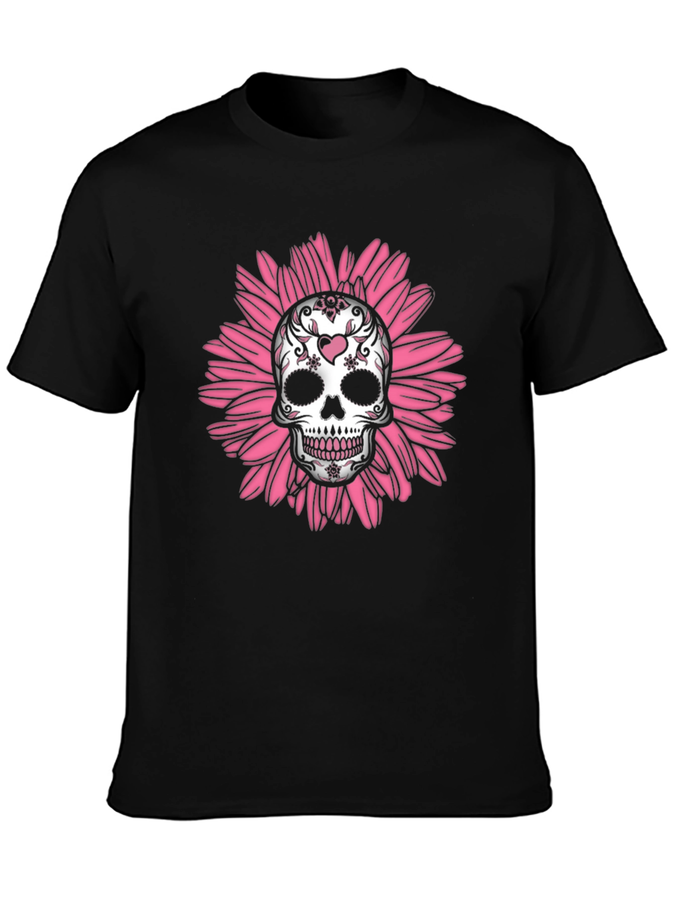 Sugar Skull Floral Graphic Tee