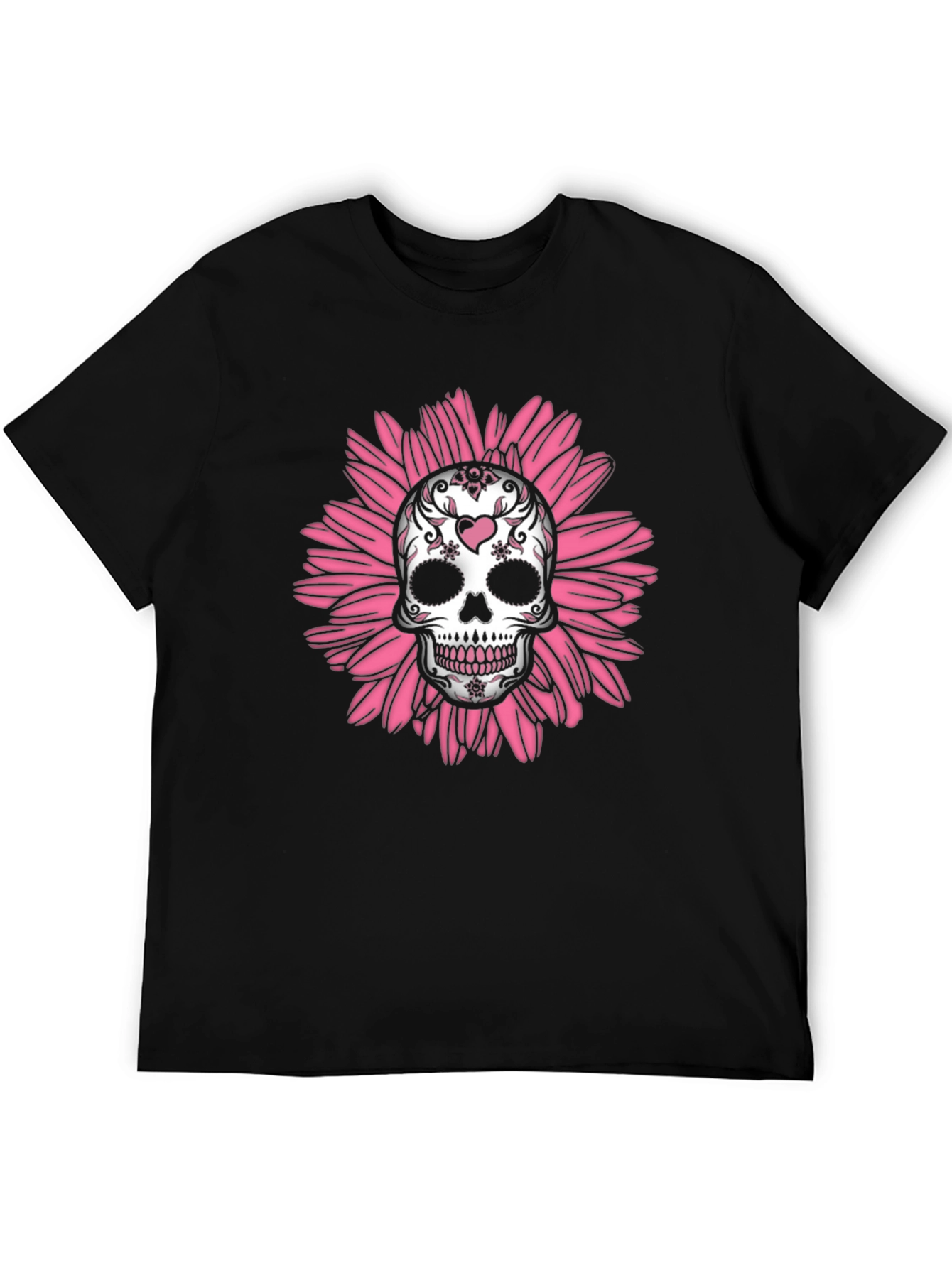 Sugar Skull Floral Graphic Tee