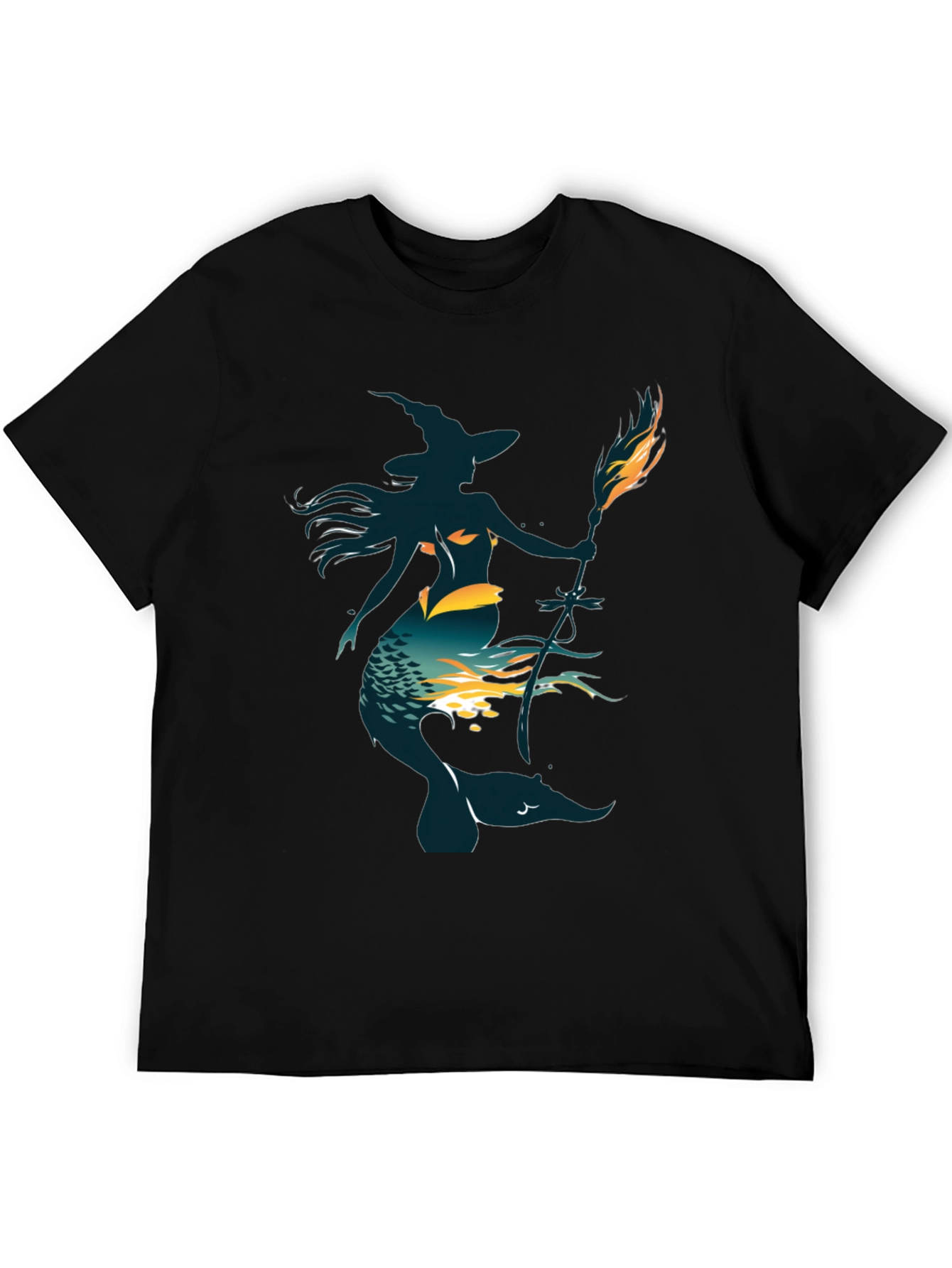 Witch Mermaid Graphic T-Shirt