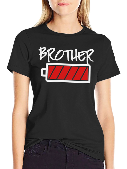 Low Battery Brother T-Shirt - Funny Gift