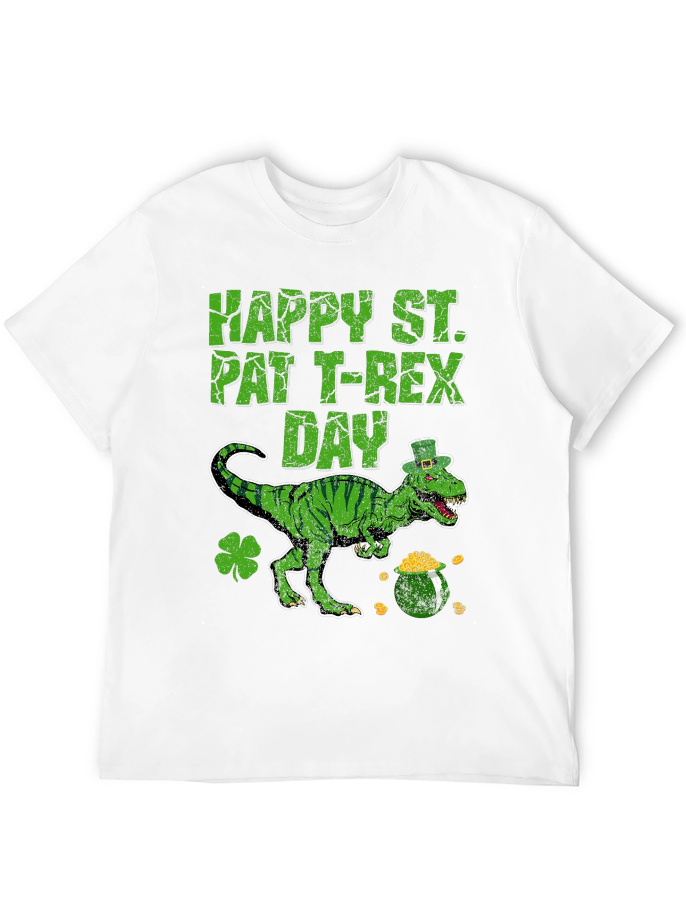 St. Patricks Day T-Rex Dinosaur Tee