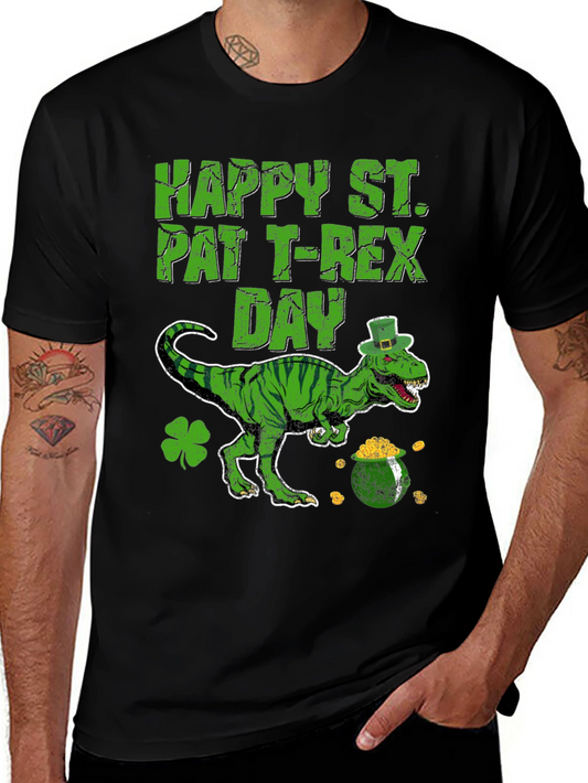 St. Patricks Day T-Rex Dinosaur Tee