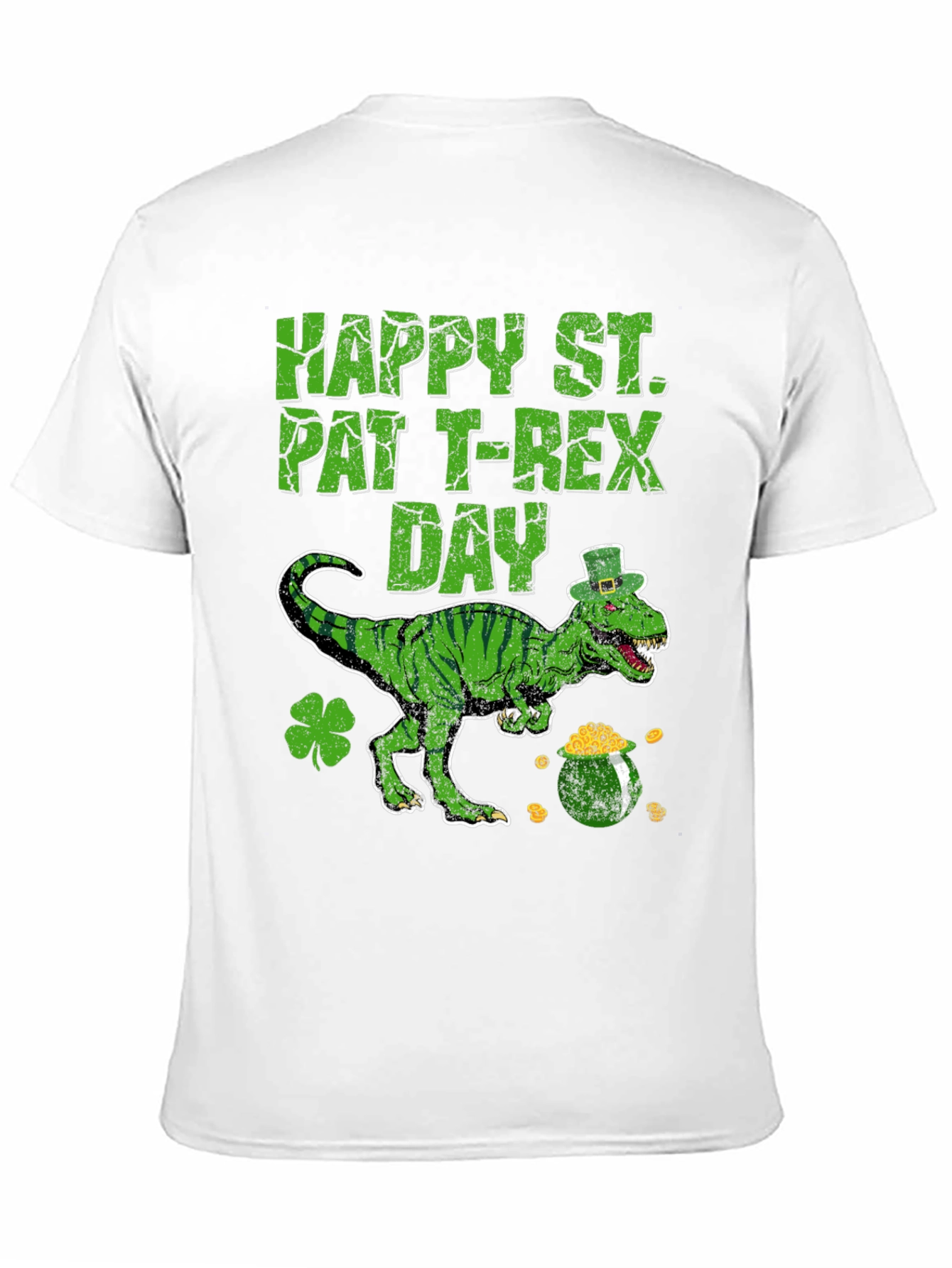 St. Patricks Day T-Rex Dinosaur Tee