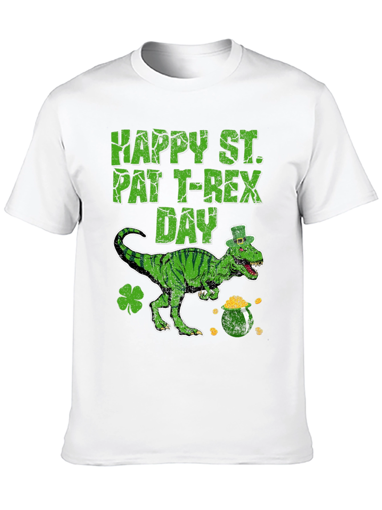 St. Patricks Day T-Rex Dinosaur Tee