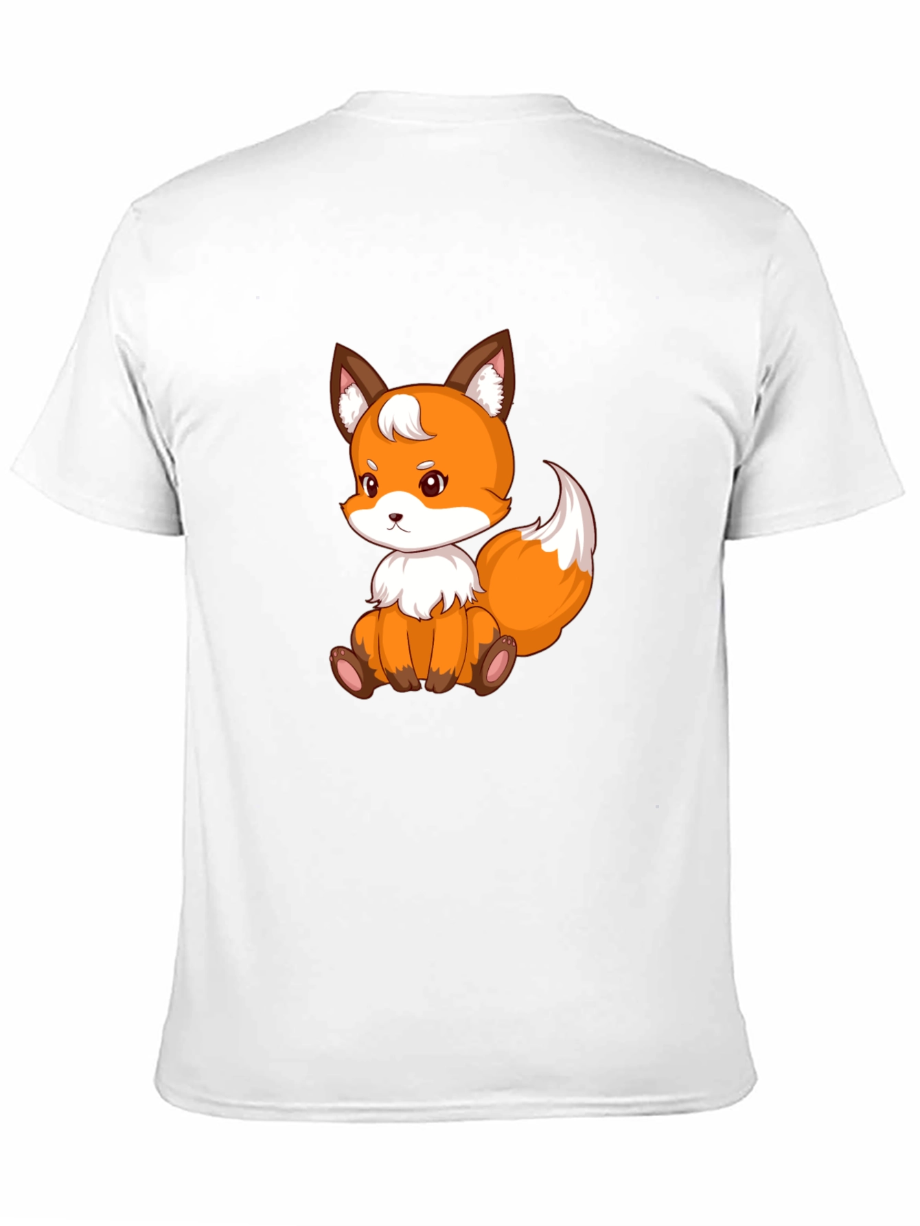 Cute Fox Graphic Tee - Black Unisex Shirt