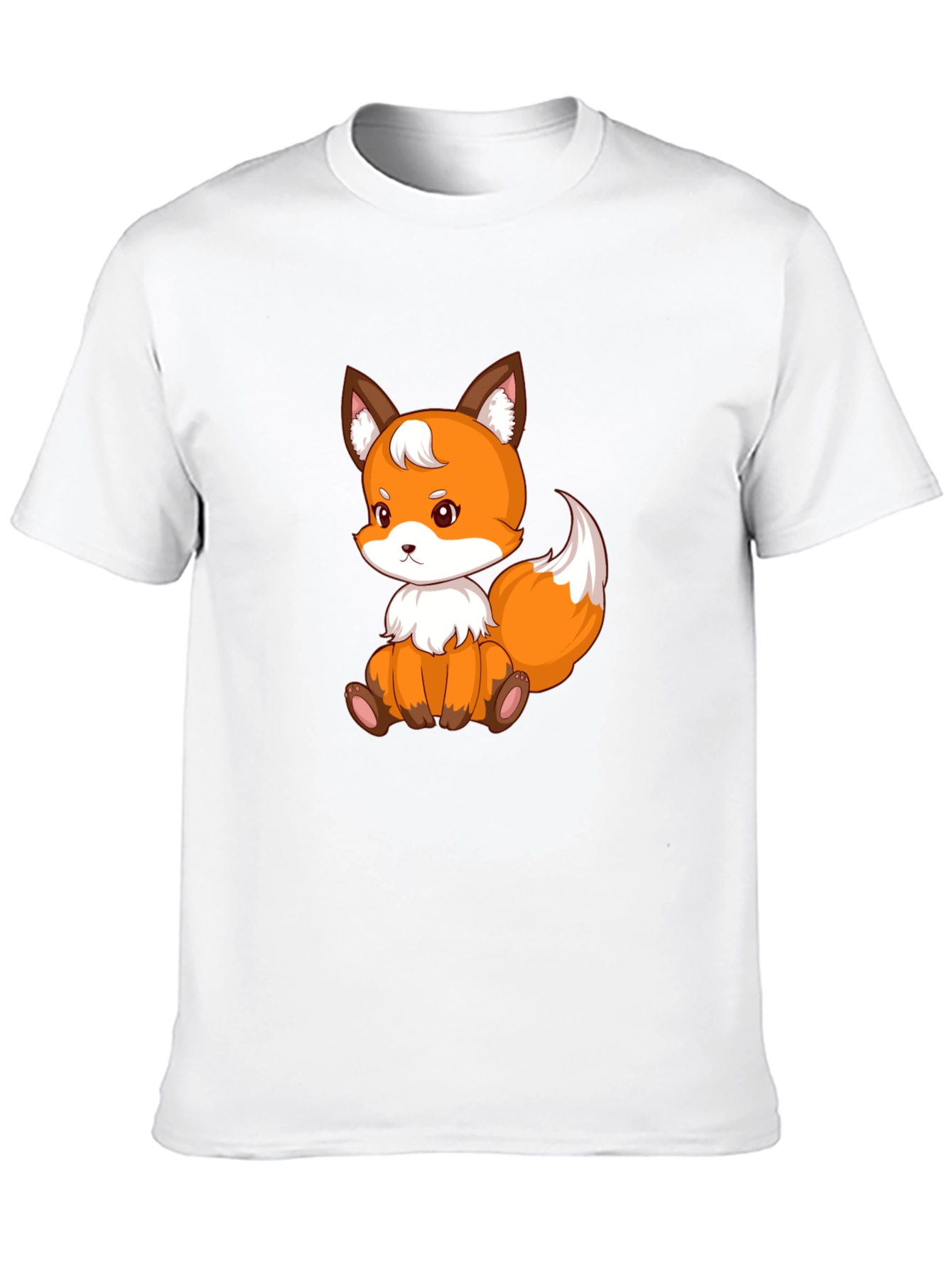 Cute Fox Graphic Tee - Black Unisex Shirt