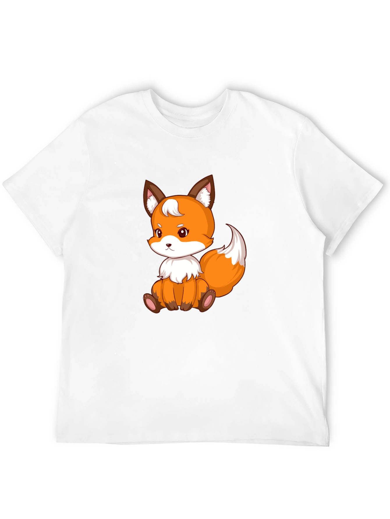 Cute Fox Graphic Tee - Black Unisex Shirt