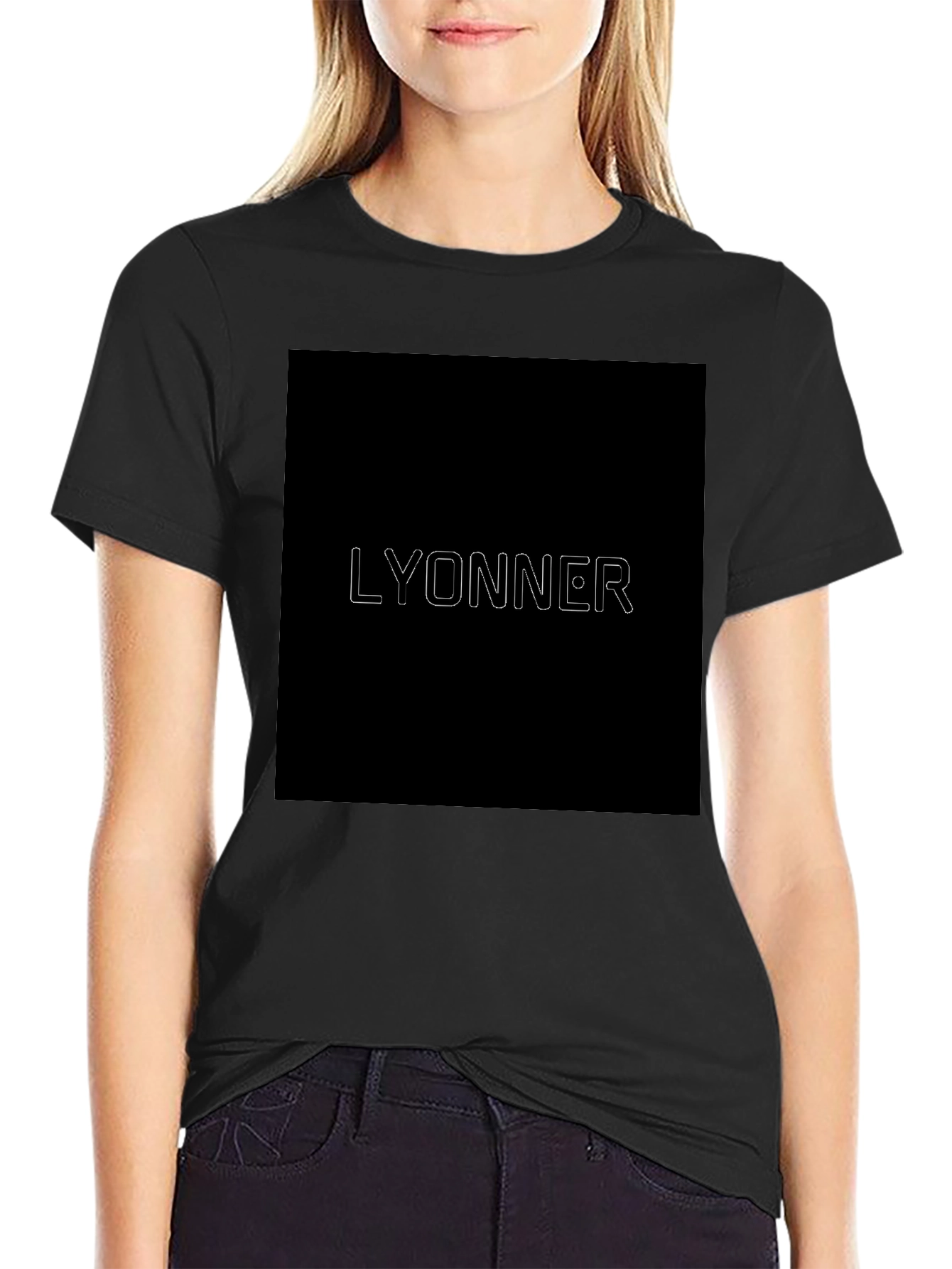 LYONNER Graphic Print Black T-Shirt