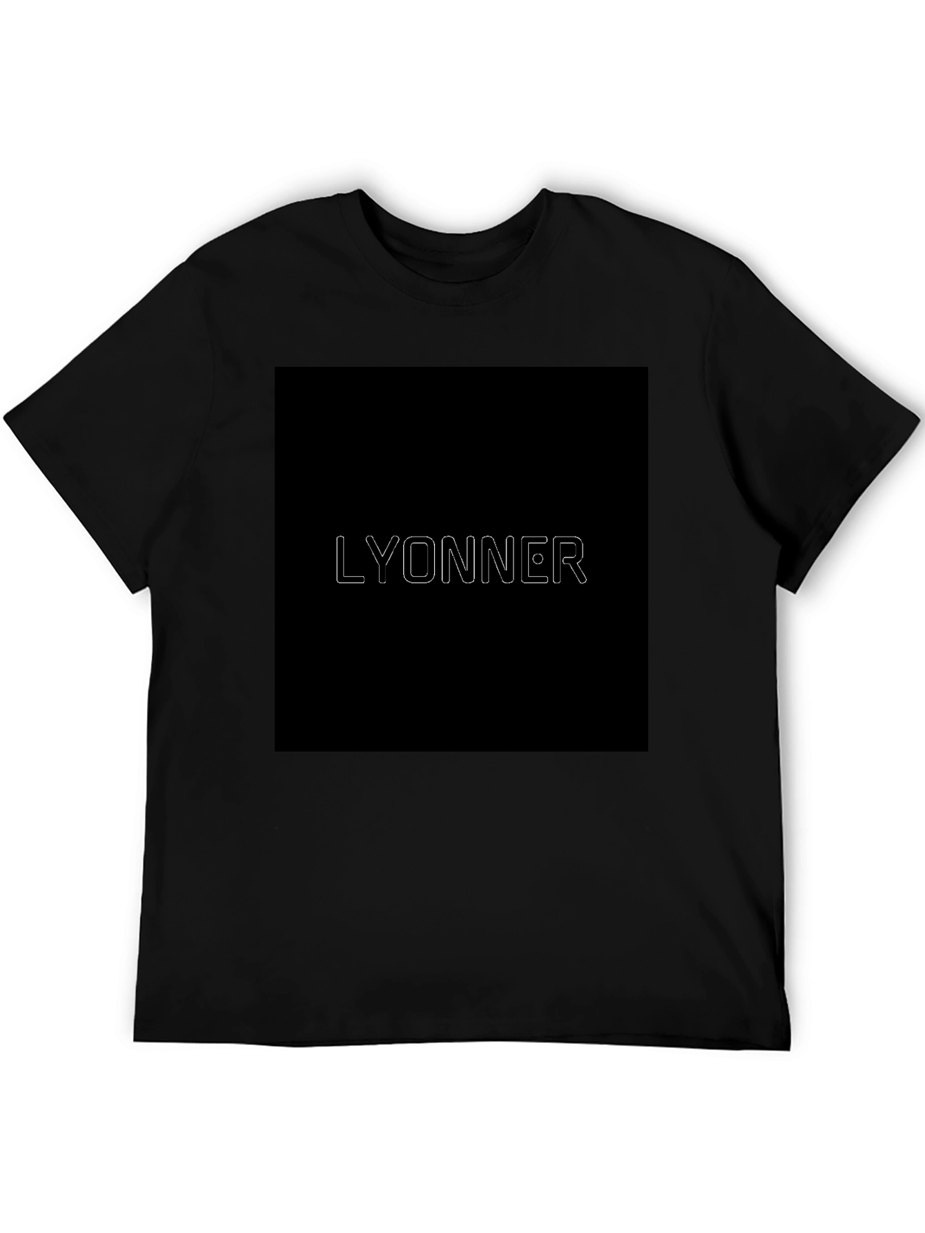 LYONNER Graphic Print Black T-Shirt