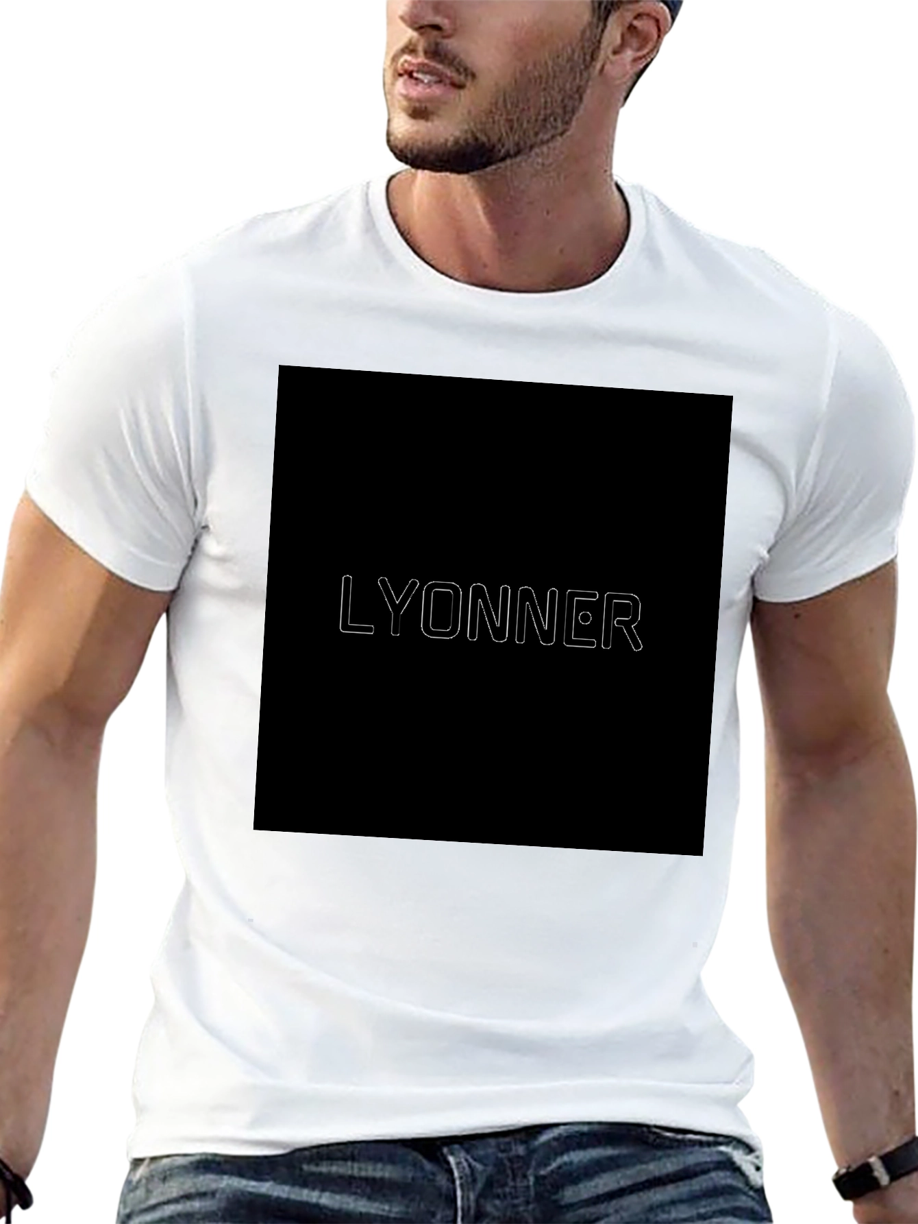 LYONNER Graphic Print Black T-Shirt