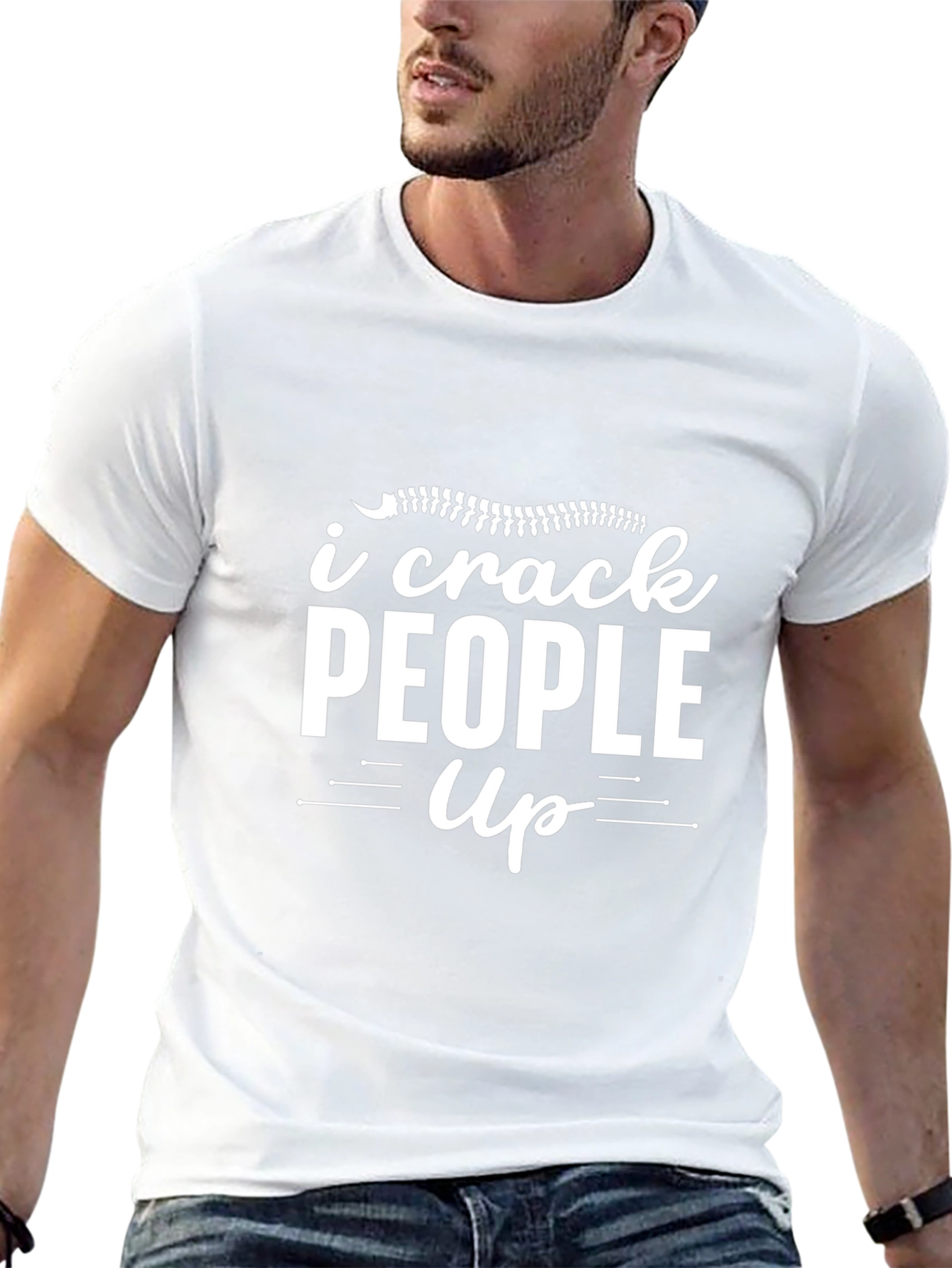 I Crack People Up Black T-Shirt