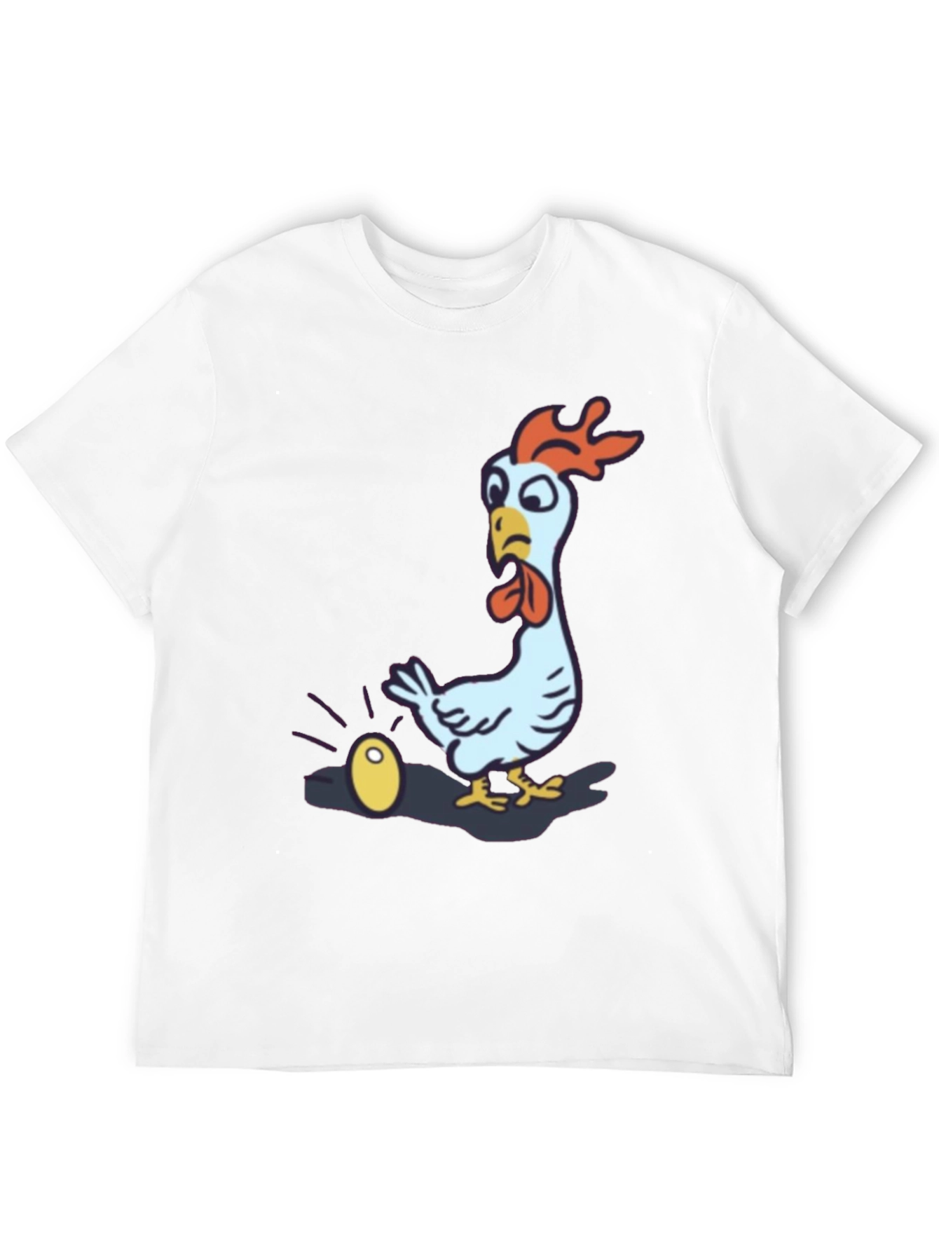 Funny Chicken Golden Egg Black T-Shirt