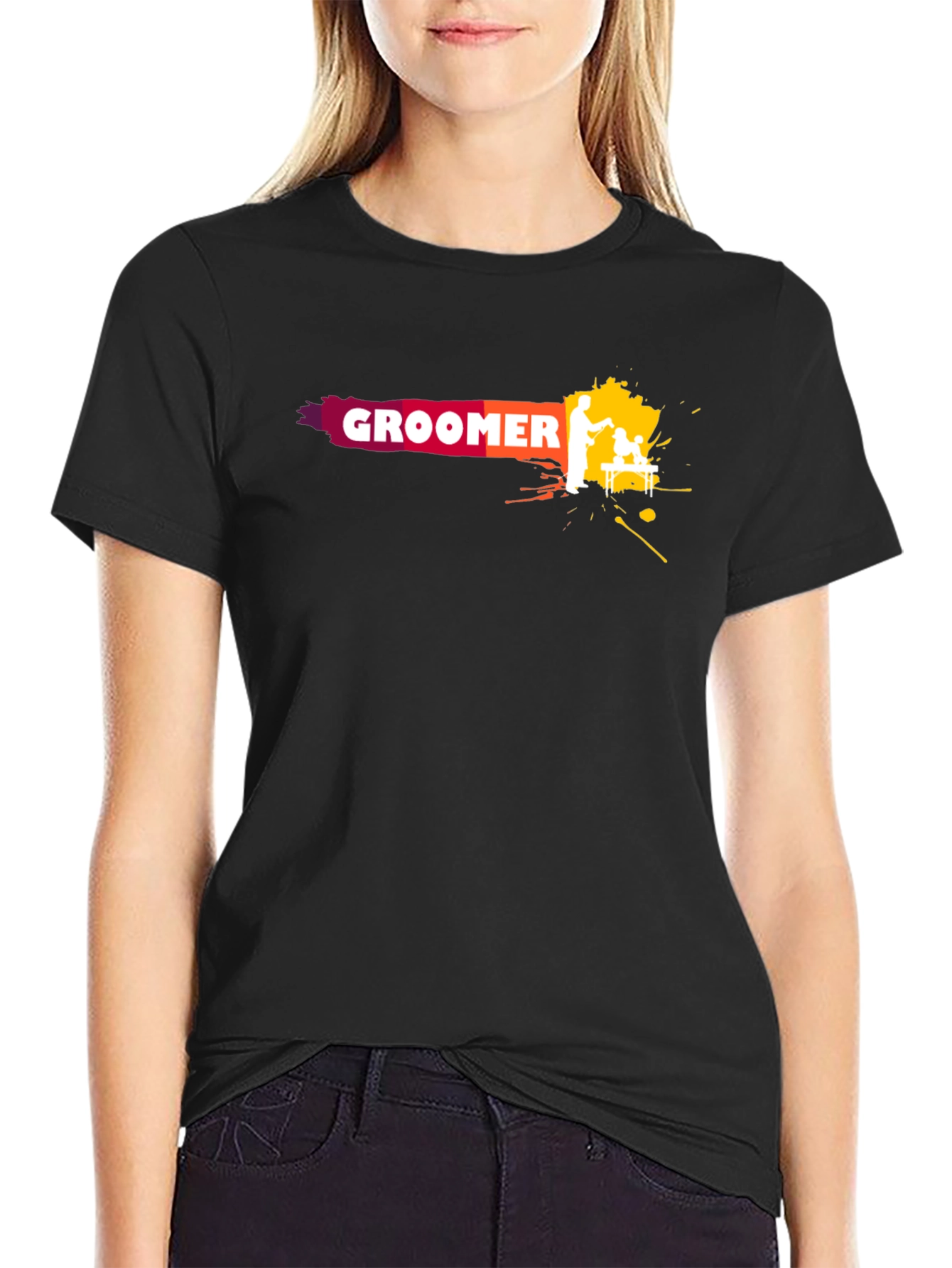 Groomer Graphic Tee - Unique Artistic Design