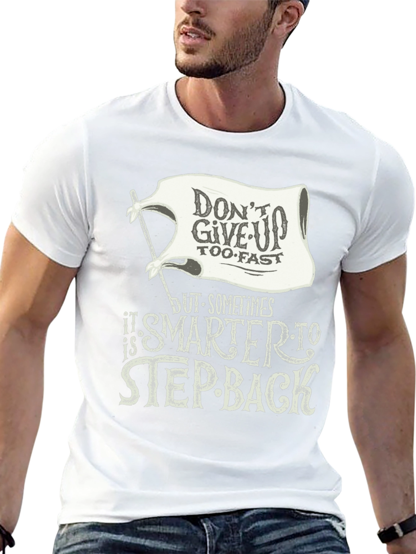 Motivational Graphic T-Shirt - Dont Give Up