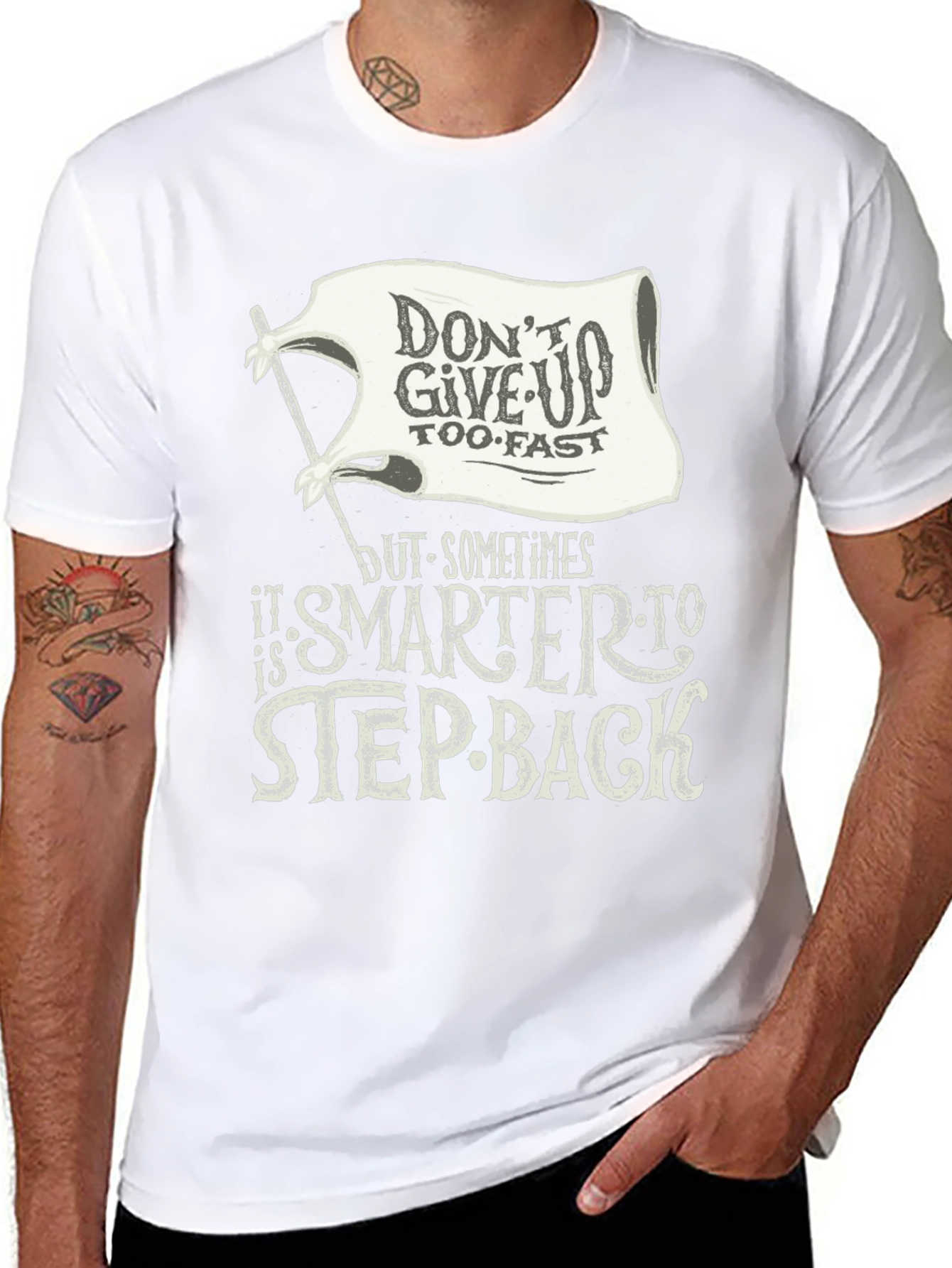 Motivational Graphic T-Shirt - Dont Give Up