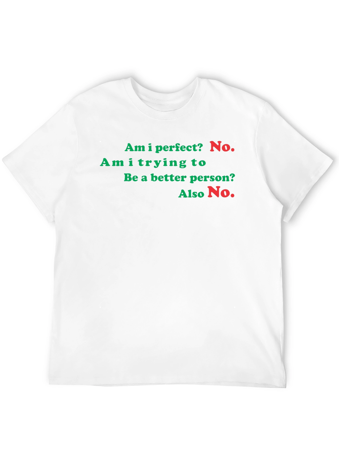 Humorous Am I Perfect? No. Graphic Tee
