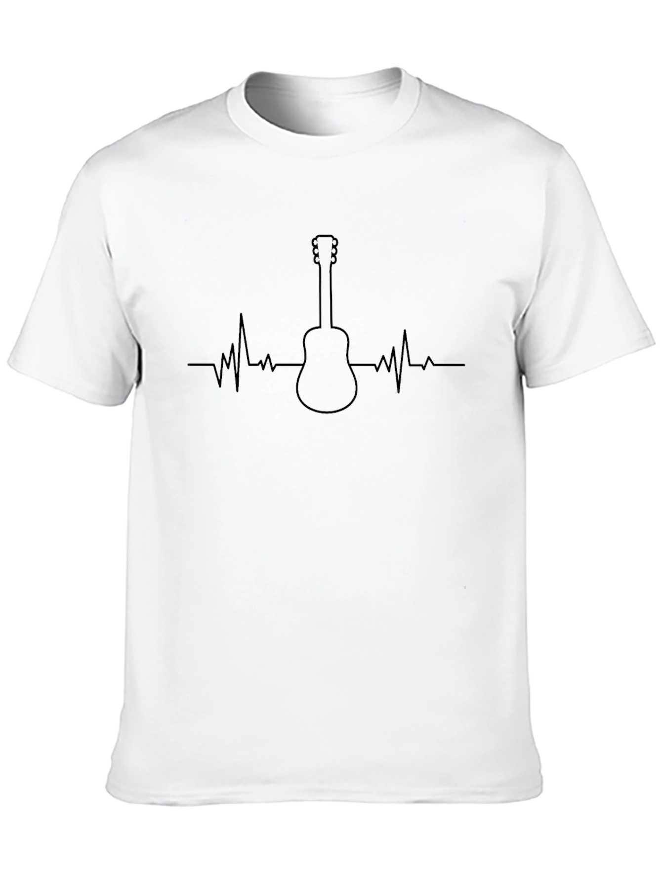 Guitar Heartbeat T-Shirt - Music Lover Tee