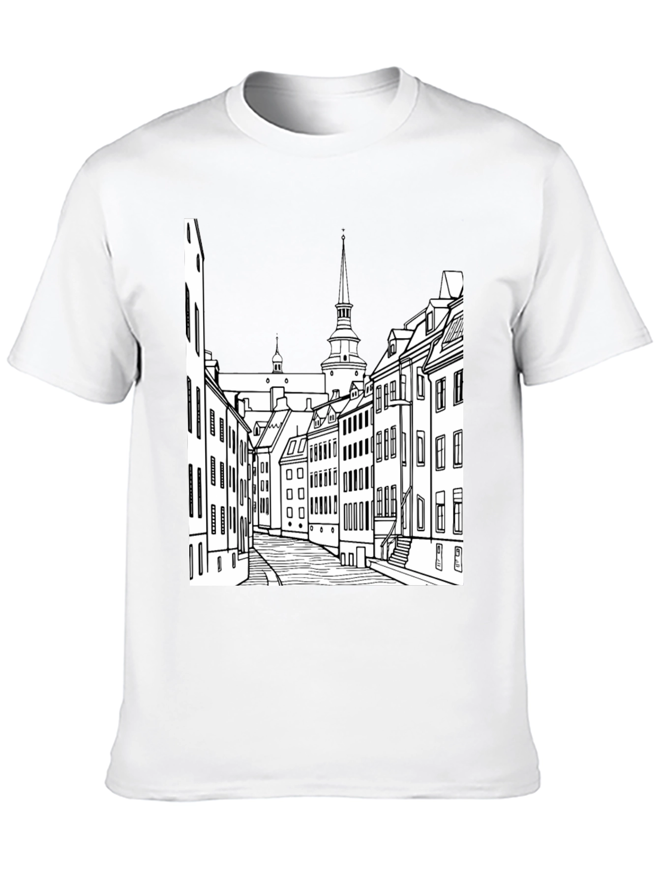 Urban Sketch Black Tee