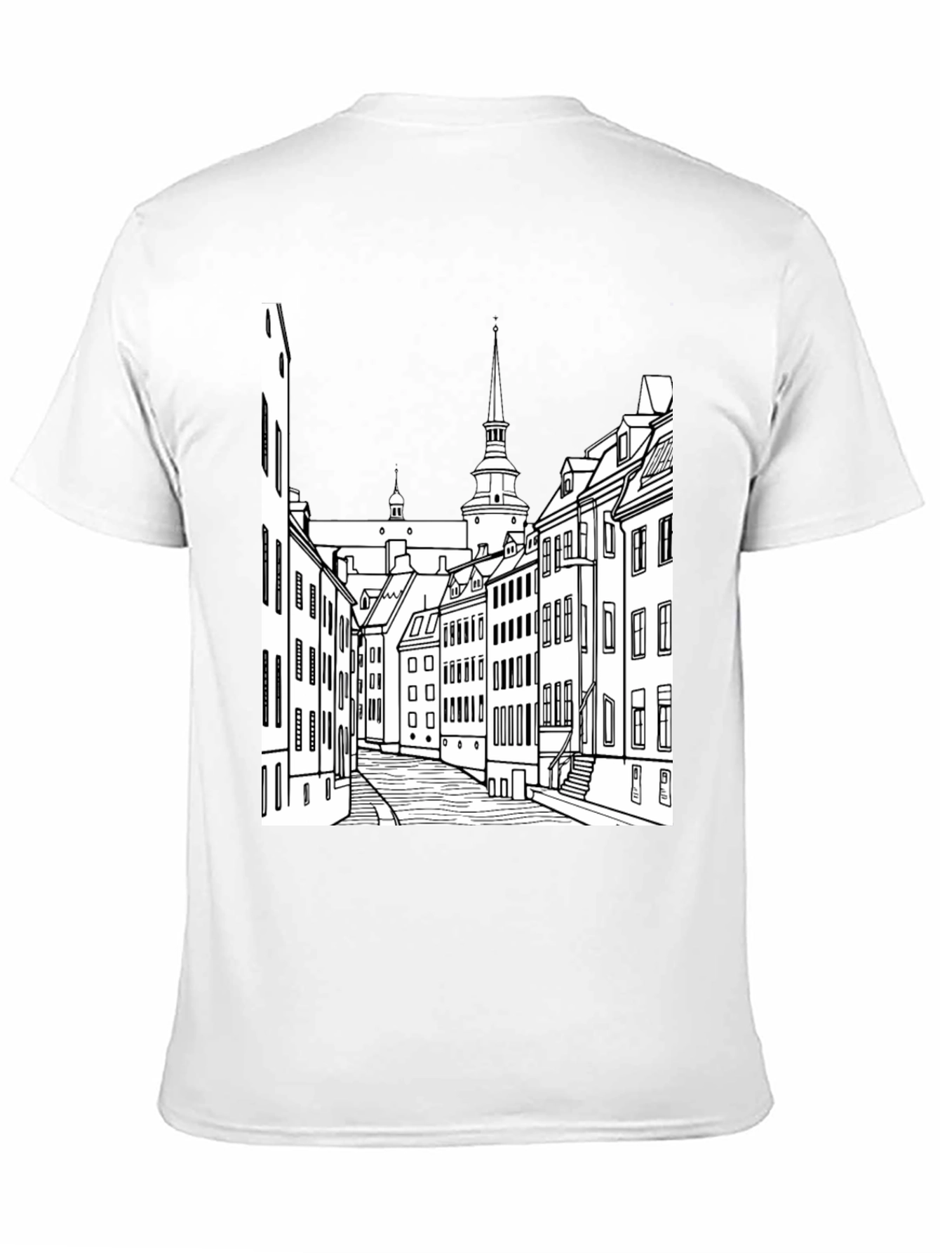 Urban Sketch Black Tee