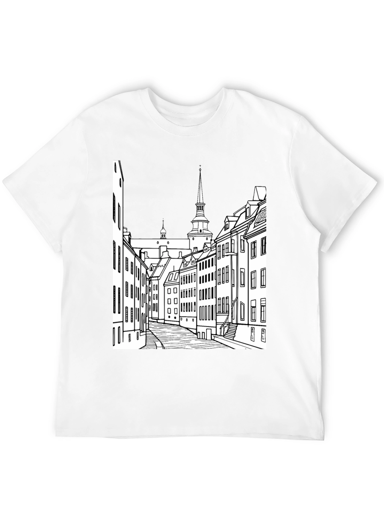 Urban Sketch Black Tee