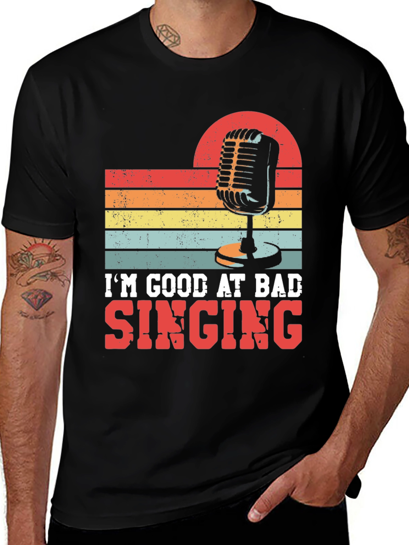 Im Good At Bad Singing Graphic Tee