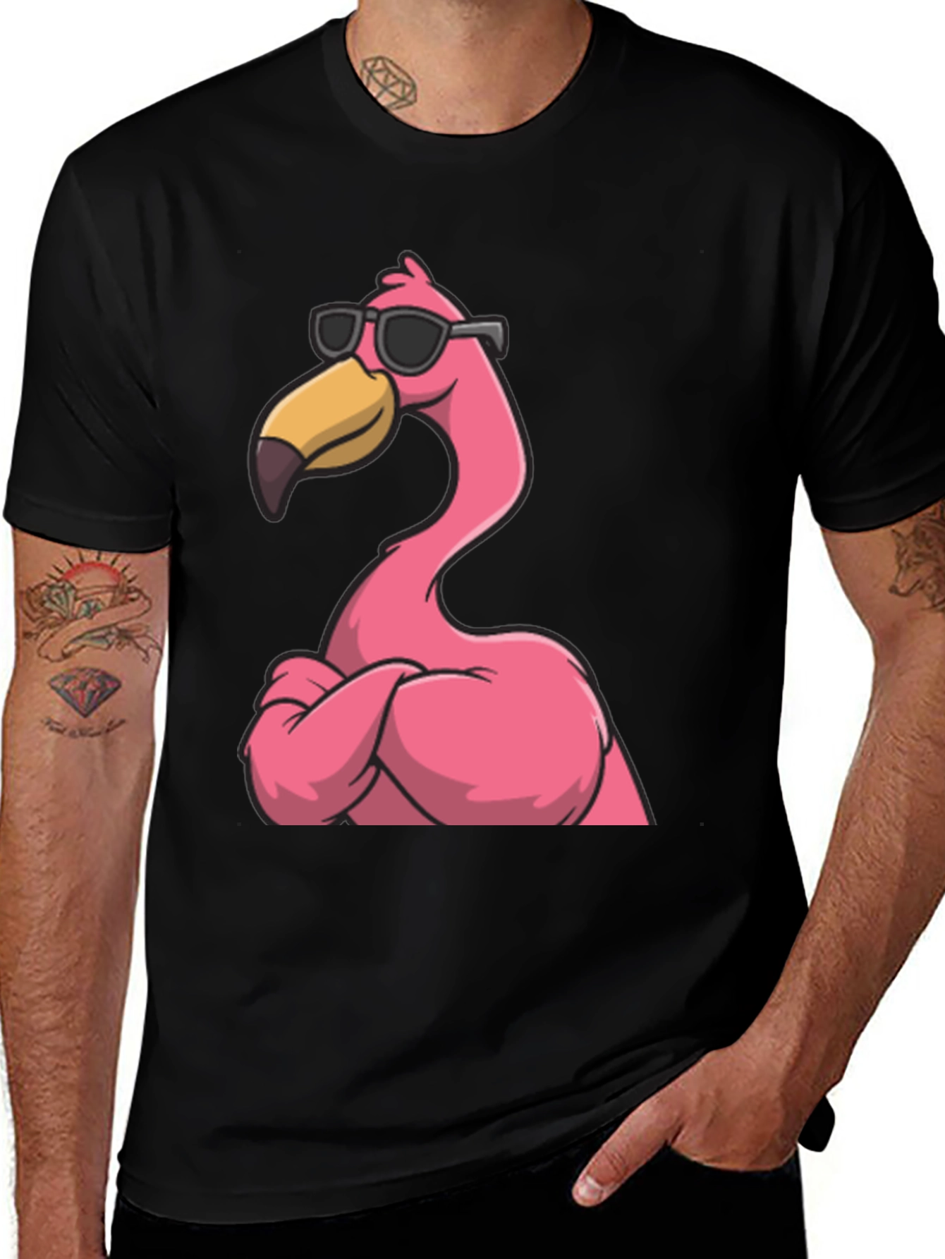 Cool Flamingo Graphic Tee