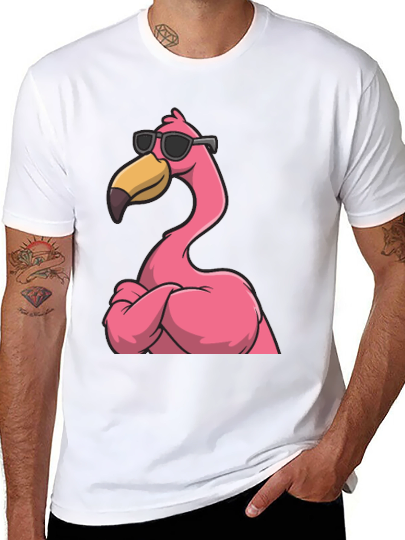 Cool Flamingo Graphic Tee