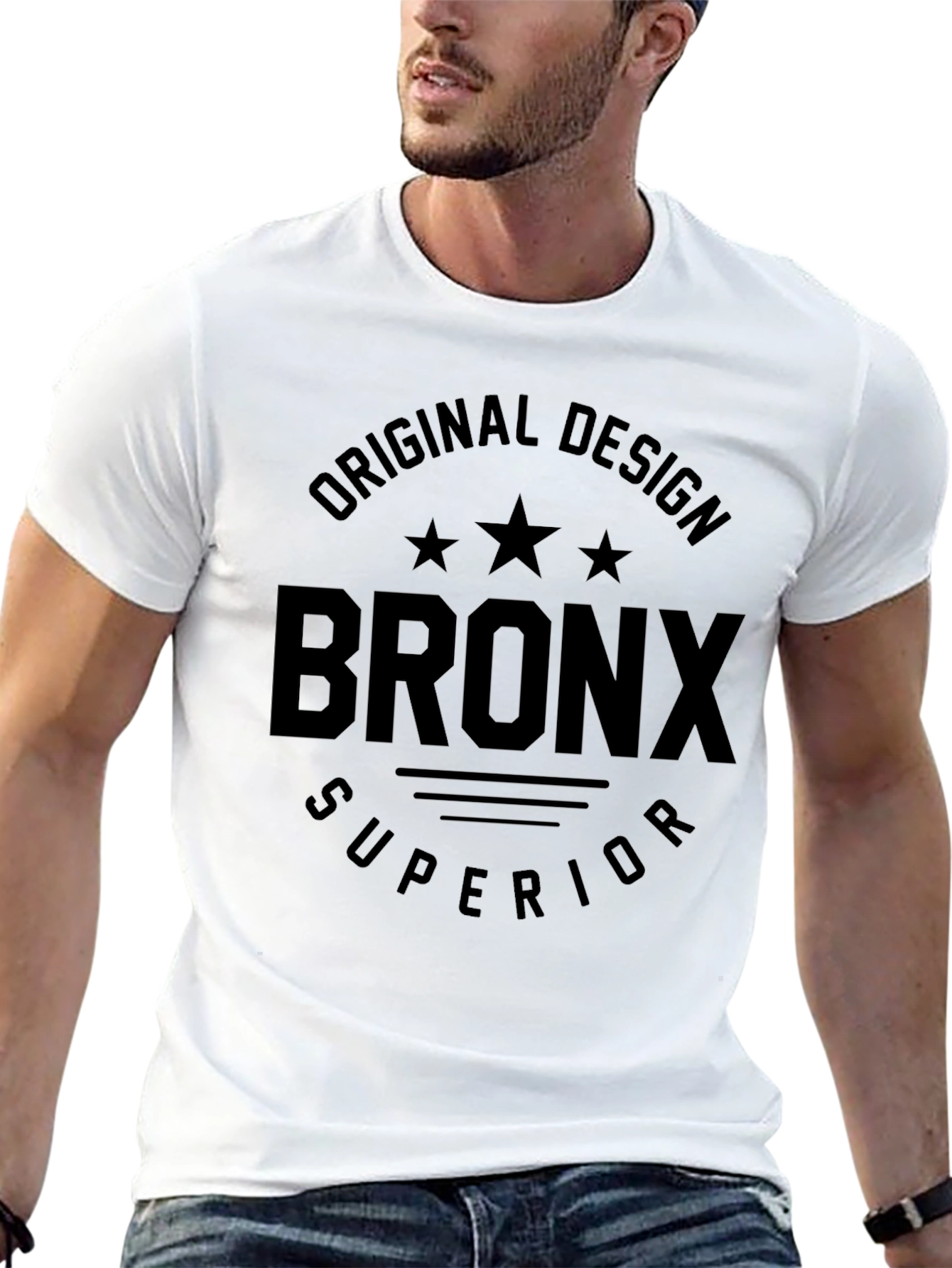 Bronx Original Design Mens Black T-Shirt
