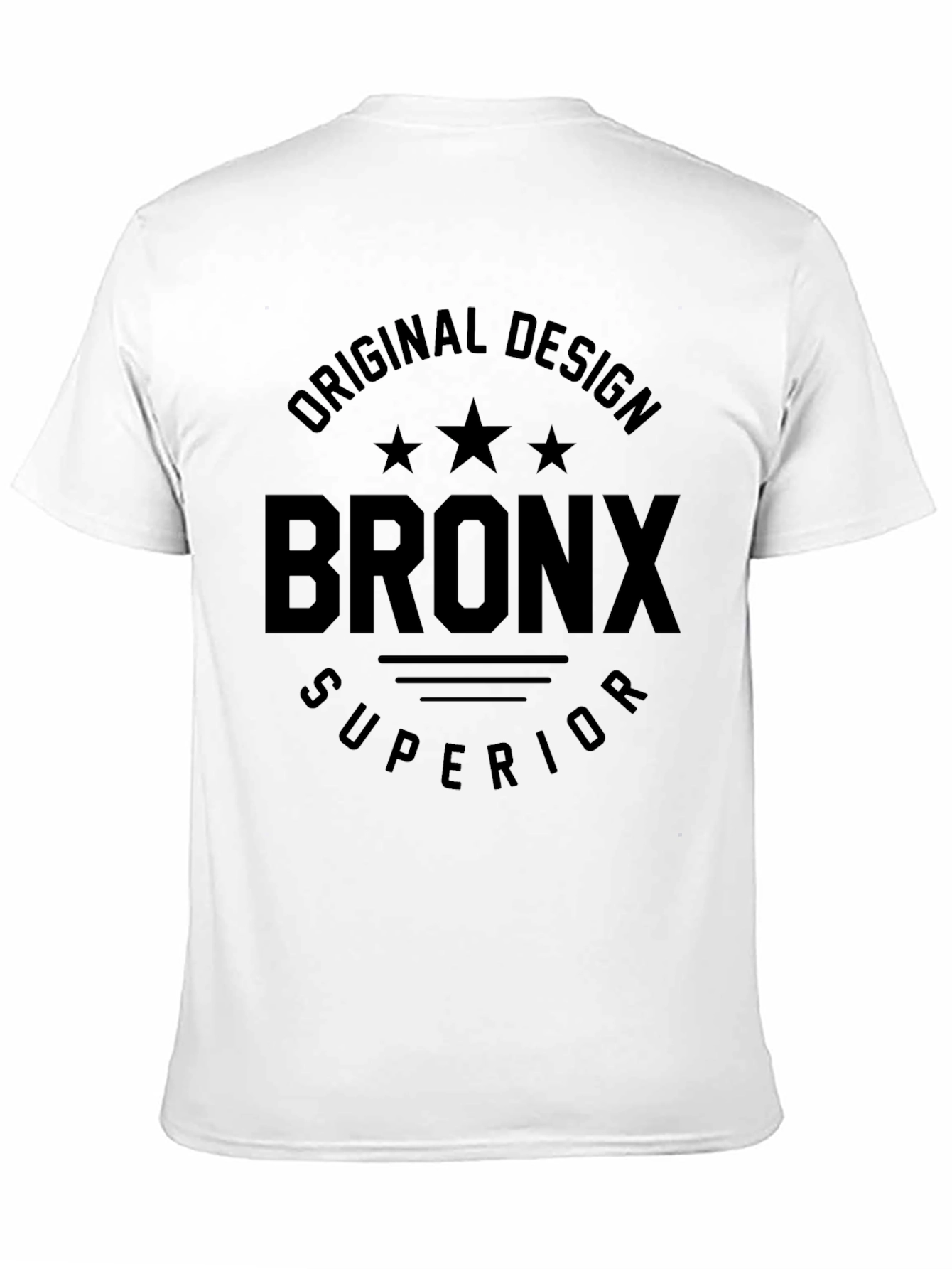 Bronx Original Design Mens Black T-Shirt